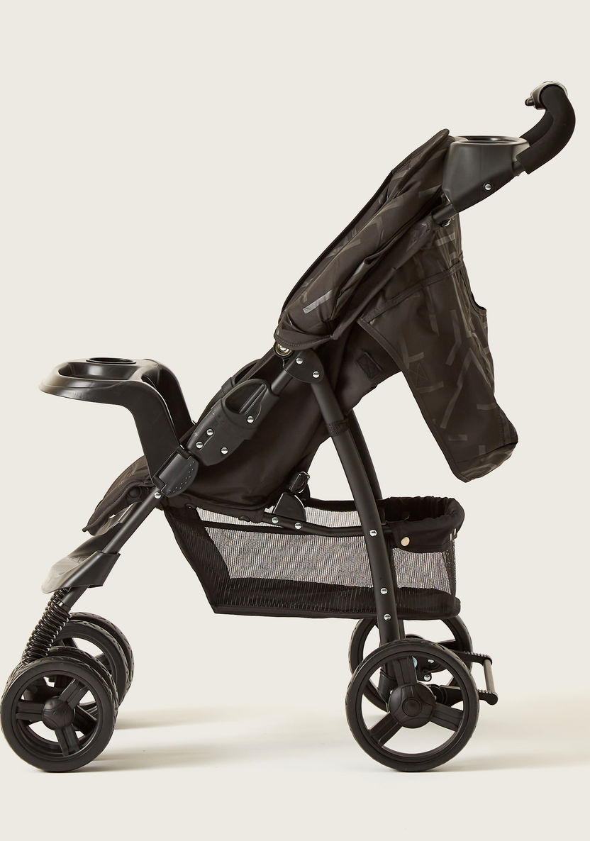 Juniors Jazz Black Baby Stroller with 4 Reclining Positions (Upto years)-Strollers-image-3