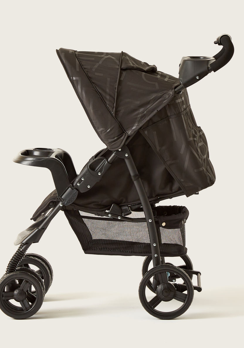 Juniors Jazz Black Baby Stroller with 4 Reclining Positions (Upto years)-Strollers-image-4