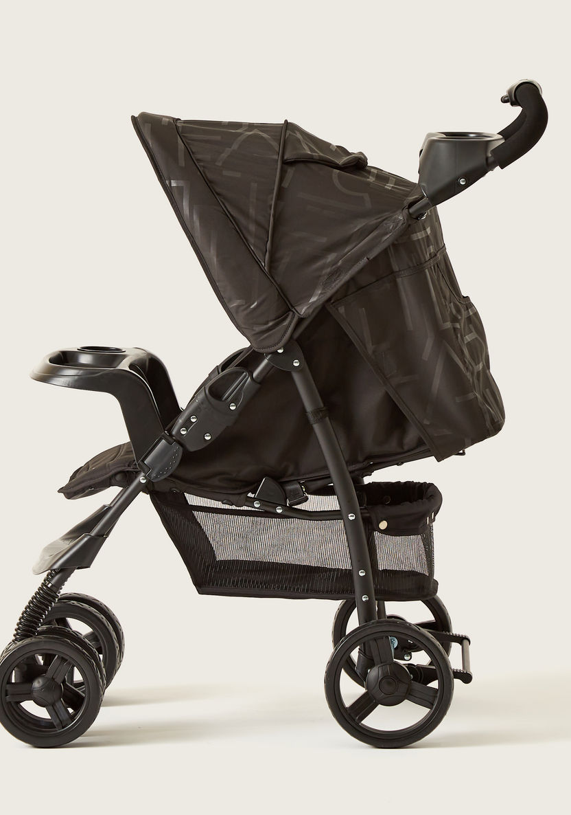 Juniors Jazz Black Baby Stroller with 4 Reclining Positions (Upto years)-Strollers-image-5