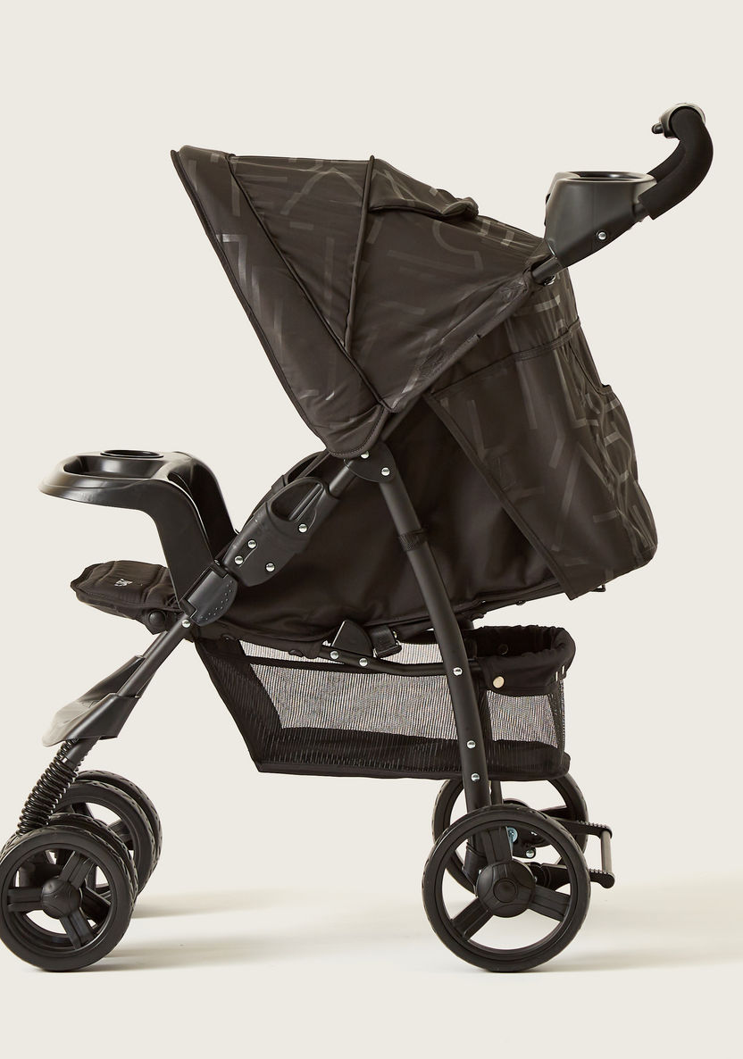 Juniors Jazz Black Baby Stroller with 4 Reclining Positions (Upto years)-Strollers-image-6