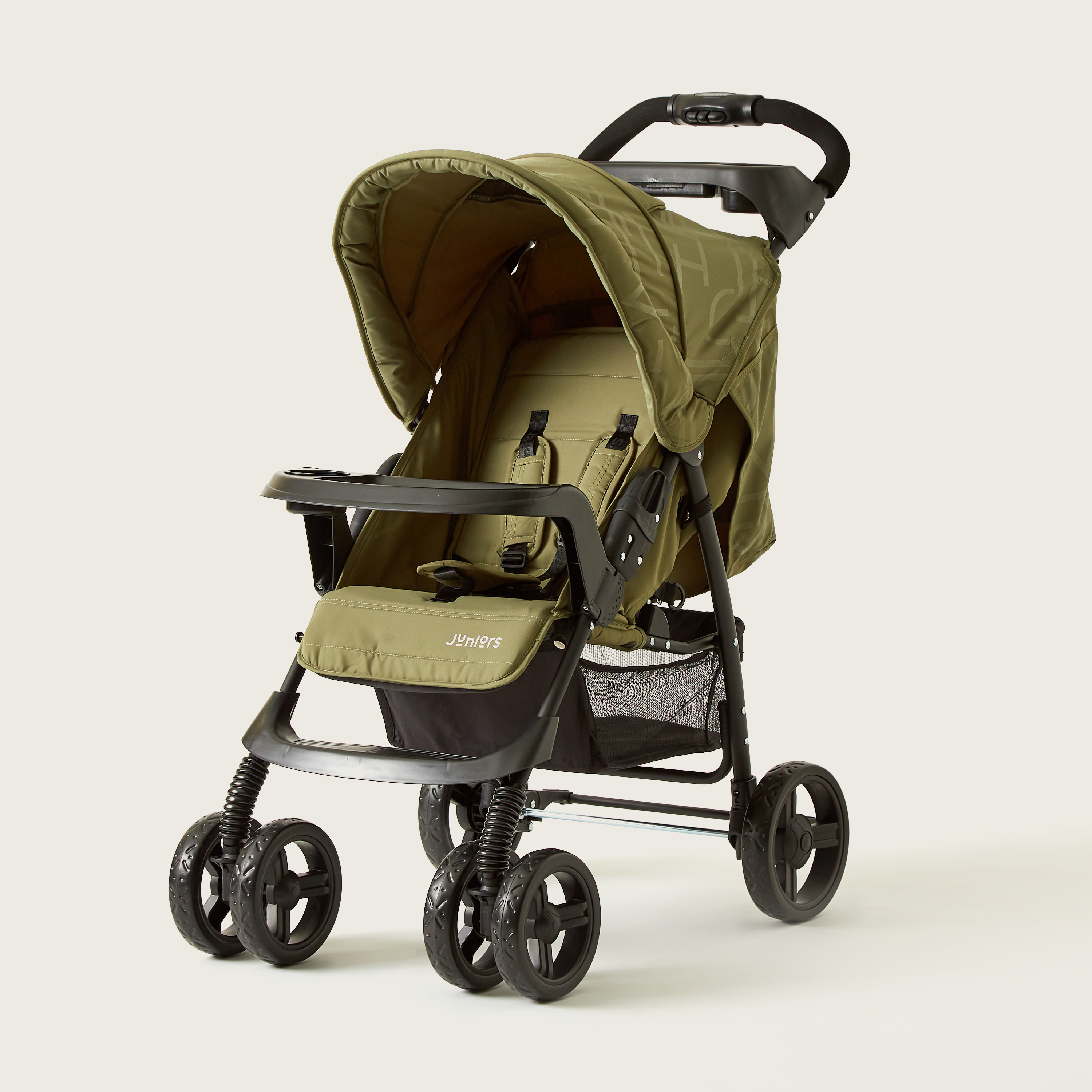 Juniors Jazz  Army Green Stroller with 4 Reclining Positions (Upto 3 years)-baby-gear-strollersandprams-strollers-image-1