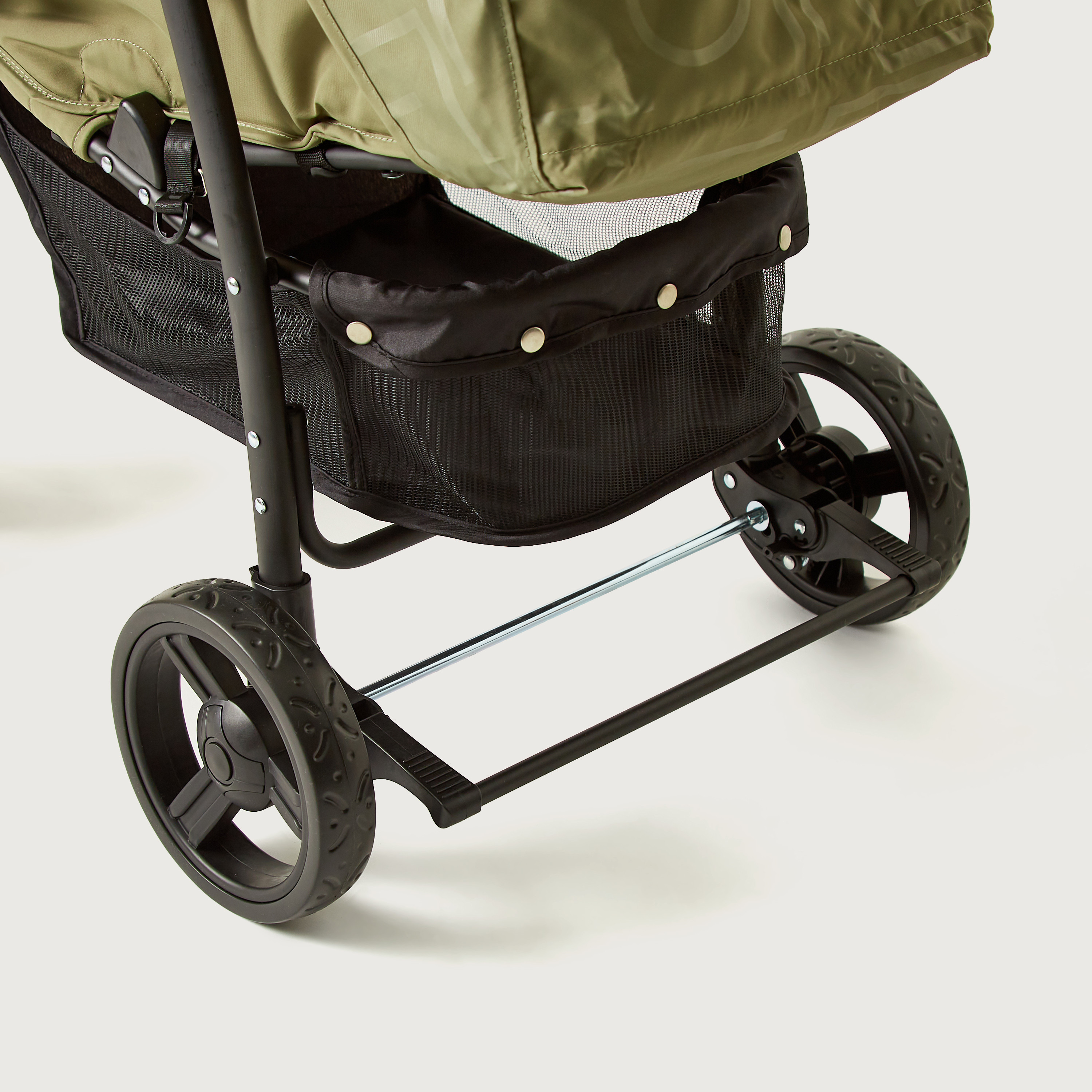 Juniors Jazz  Army Green Stroller with 4 Reclining Positions (Upto 3 years)-baby-gear-strollersandprams-strollers-image-12