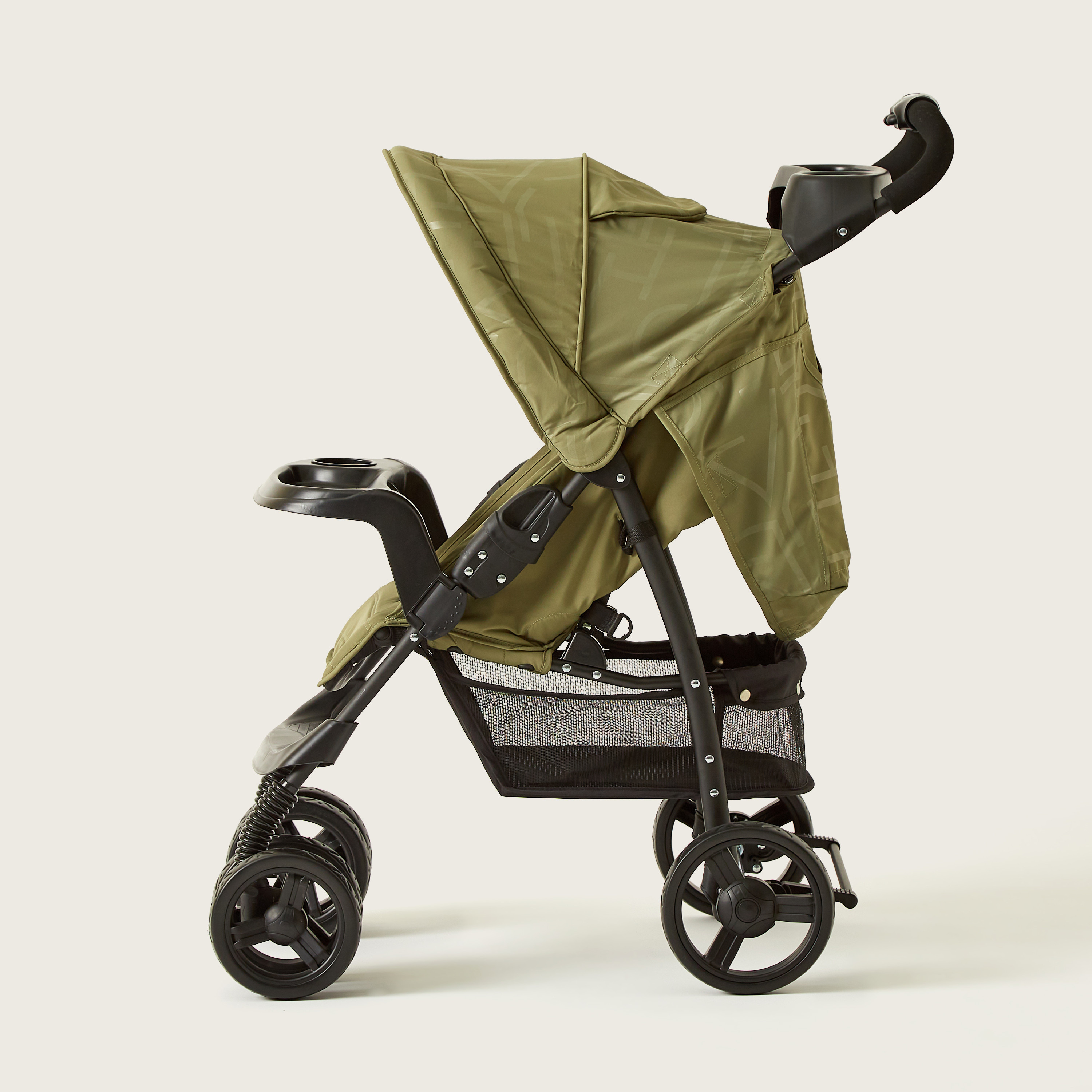 Juniors Jazz  Army Green Stroller with 4 Reclining Positions (Upto 3 years)-baby-gear-strollersandprams-strollers-image-3