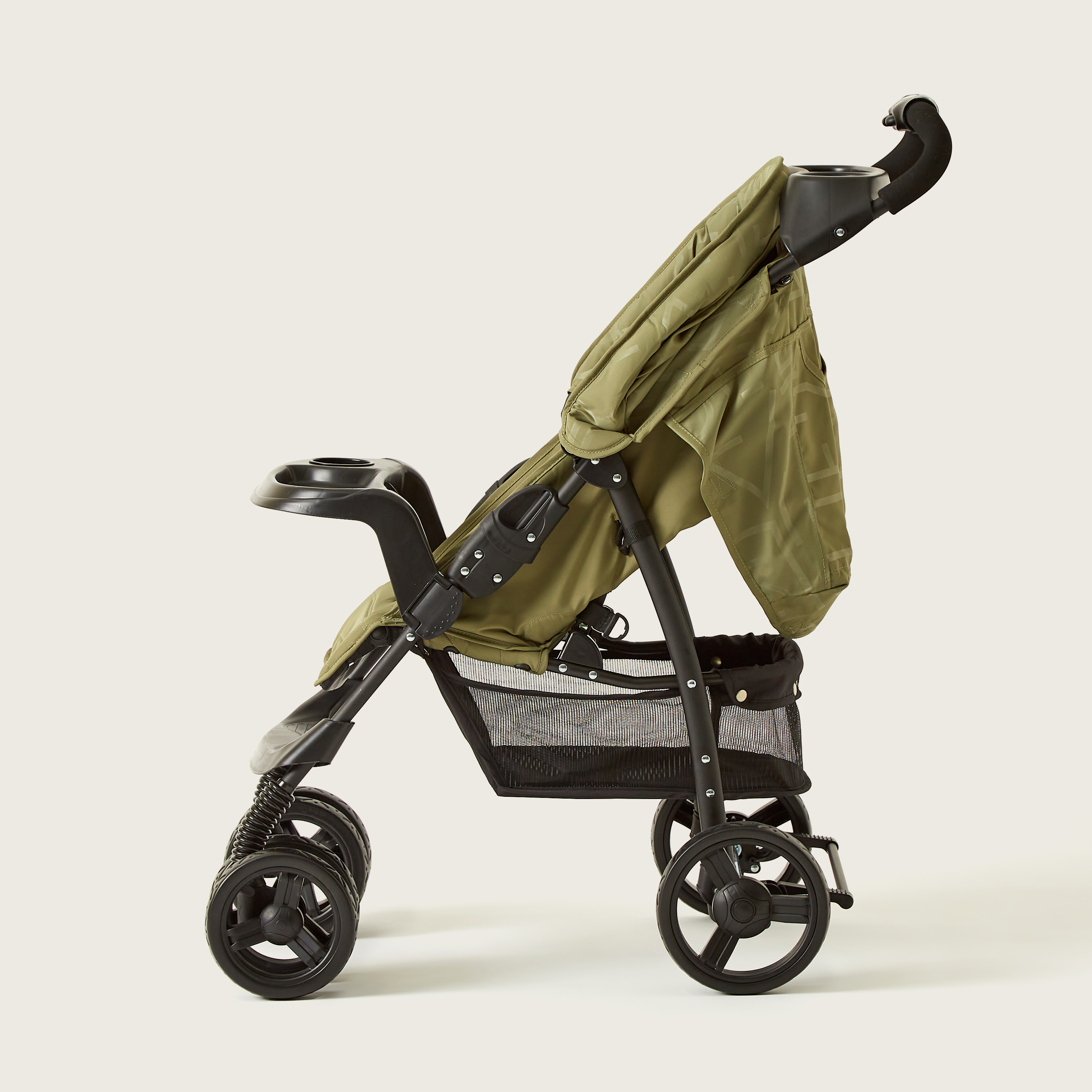 Juniors Jazz  Army Green Stroller with 4 Reclining Positions (Upto 3 years)-baby-gear-strollersandprams-strollers-image-4