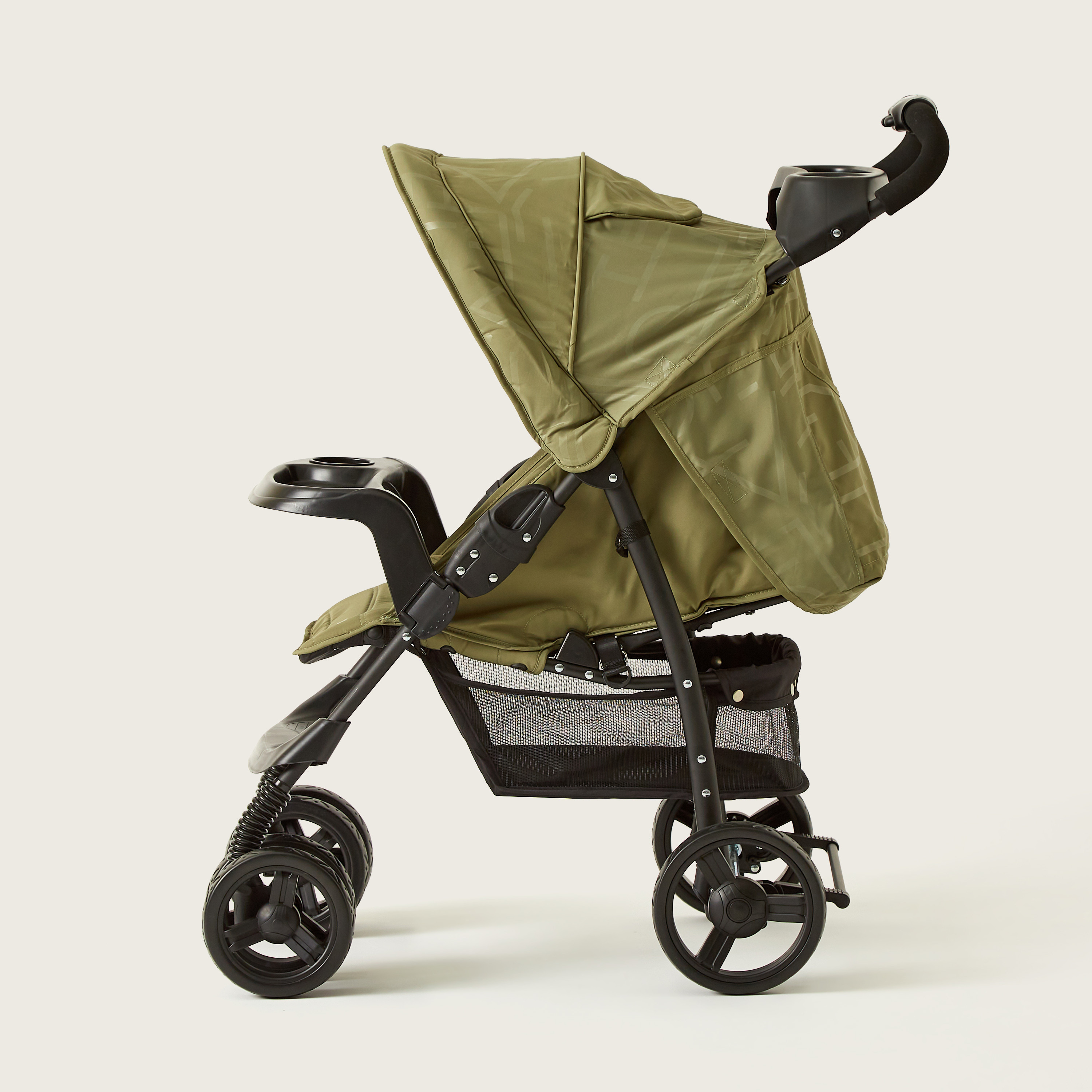 Juniors Jazz  Army Green Stroller with 4 Reclining Positions (Upto 3 years)-baby-gear-strollersandprams-strollers-image-6