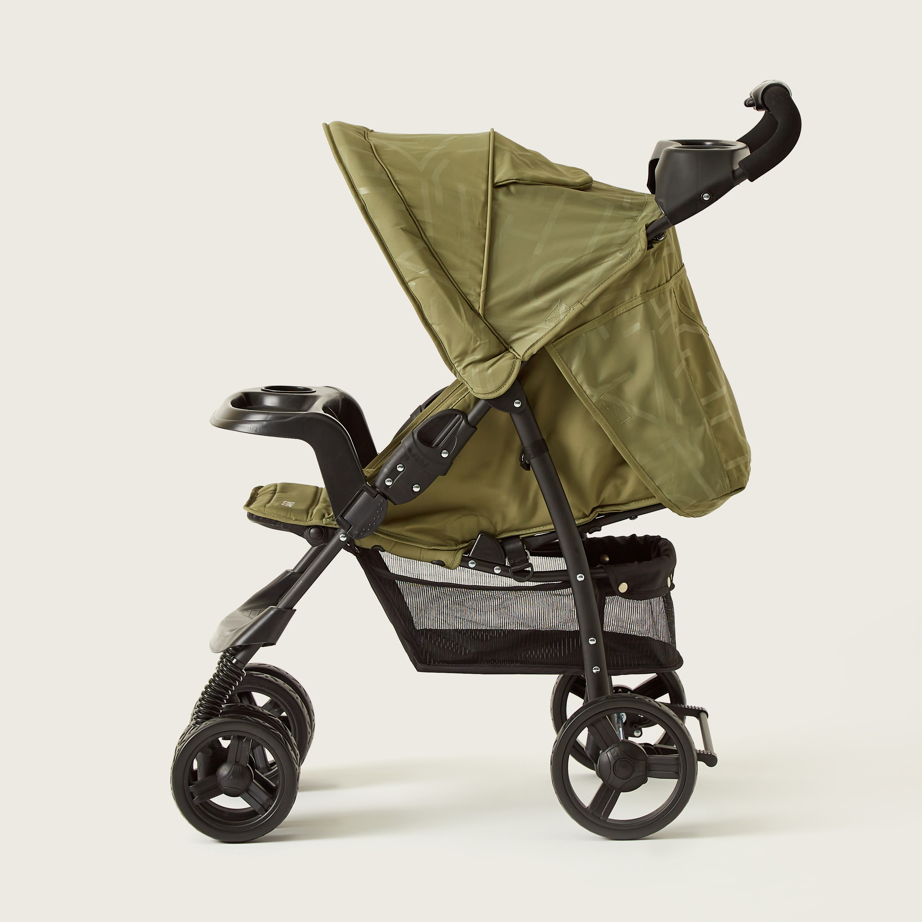 Juniors Jazz  Army Green Stroller with 4 Reclining Positions (Upto 3 years)-baby-gear-strollersandprams-strollers-image-7