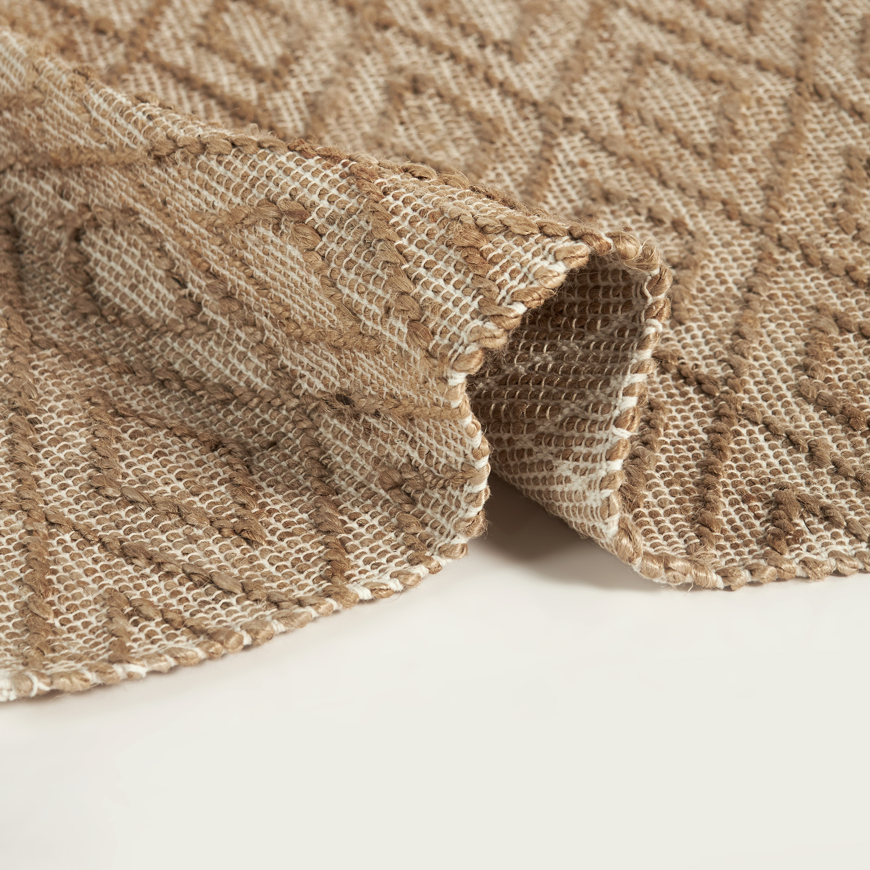 Textured Jute Rug - 120x76 cms-household-rugsandcarpets-rugs-image-4