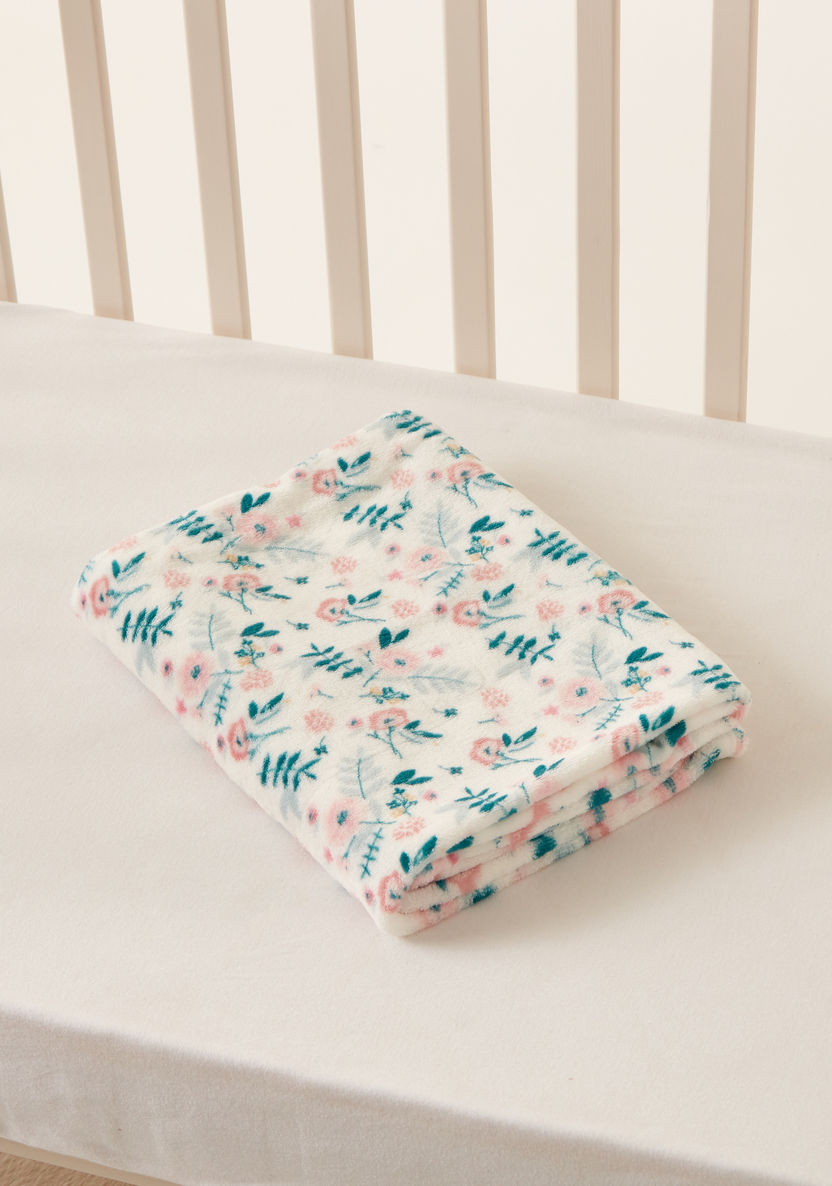 Juniors Floral Print Fleece Blanket - 75x100 cms-Blankets and Throws-image-3
