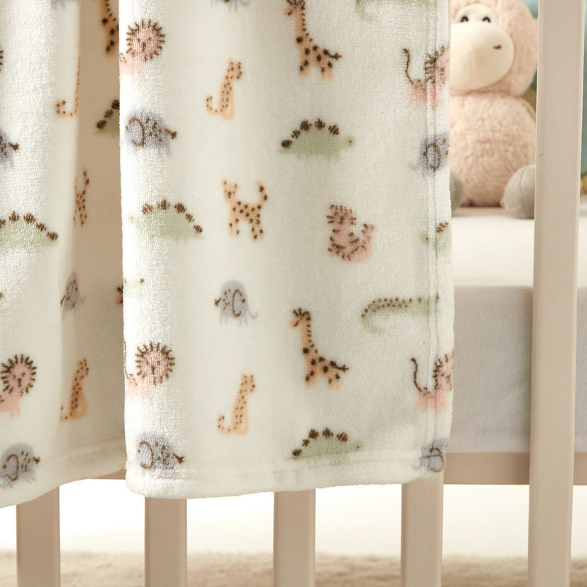 Juniors Animals Print Fleece Blanket - 75x100 cms-Blankets and Throws-image-2
