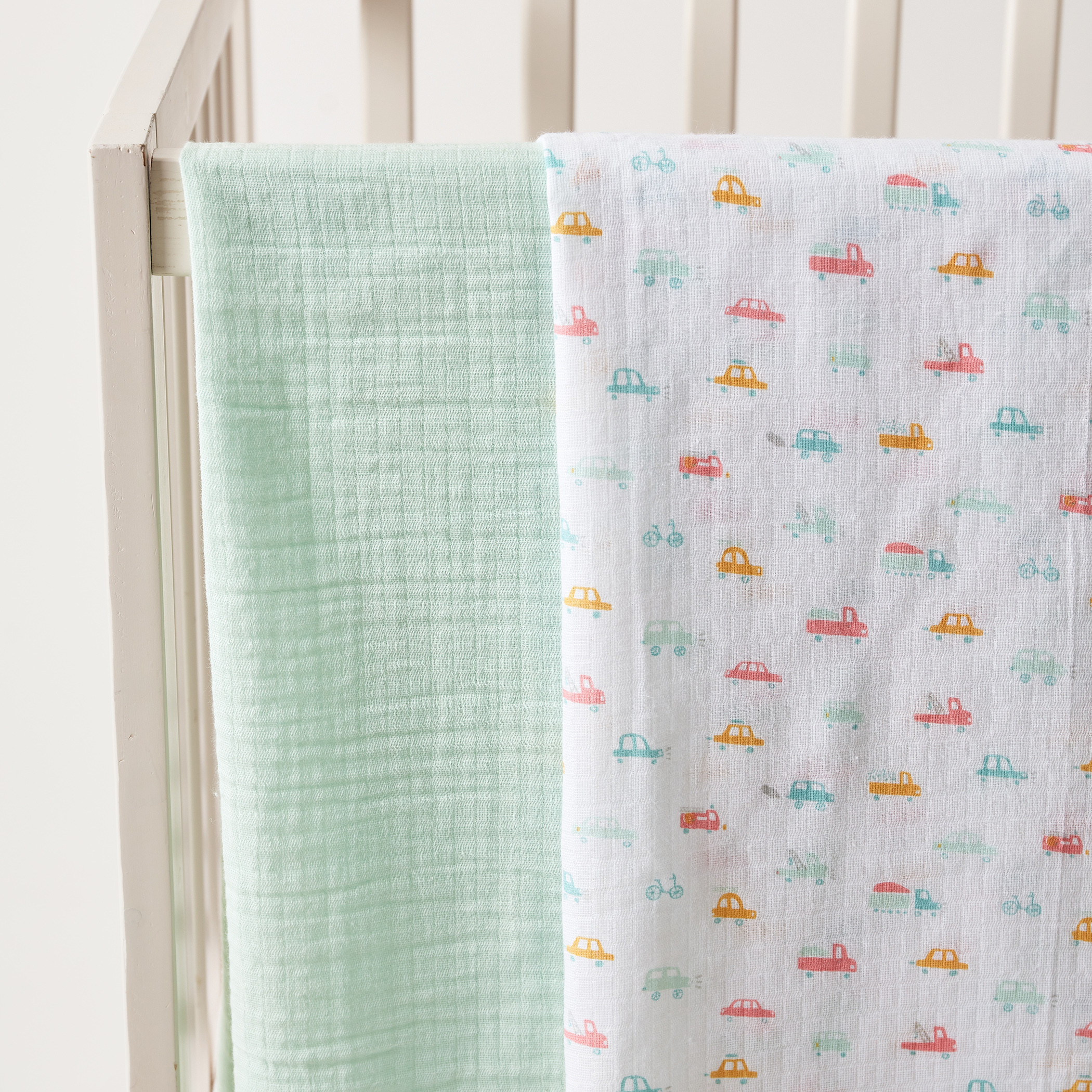 Juniors 2-Piece Swaddle Blanket Set - 100x100 cms-baby-nursery-blanketsandswaddles-swaddlesandsleepingbags-image-2