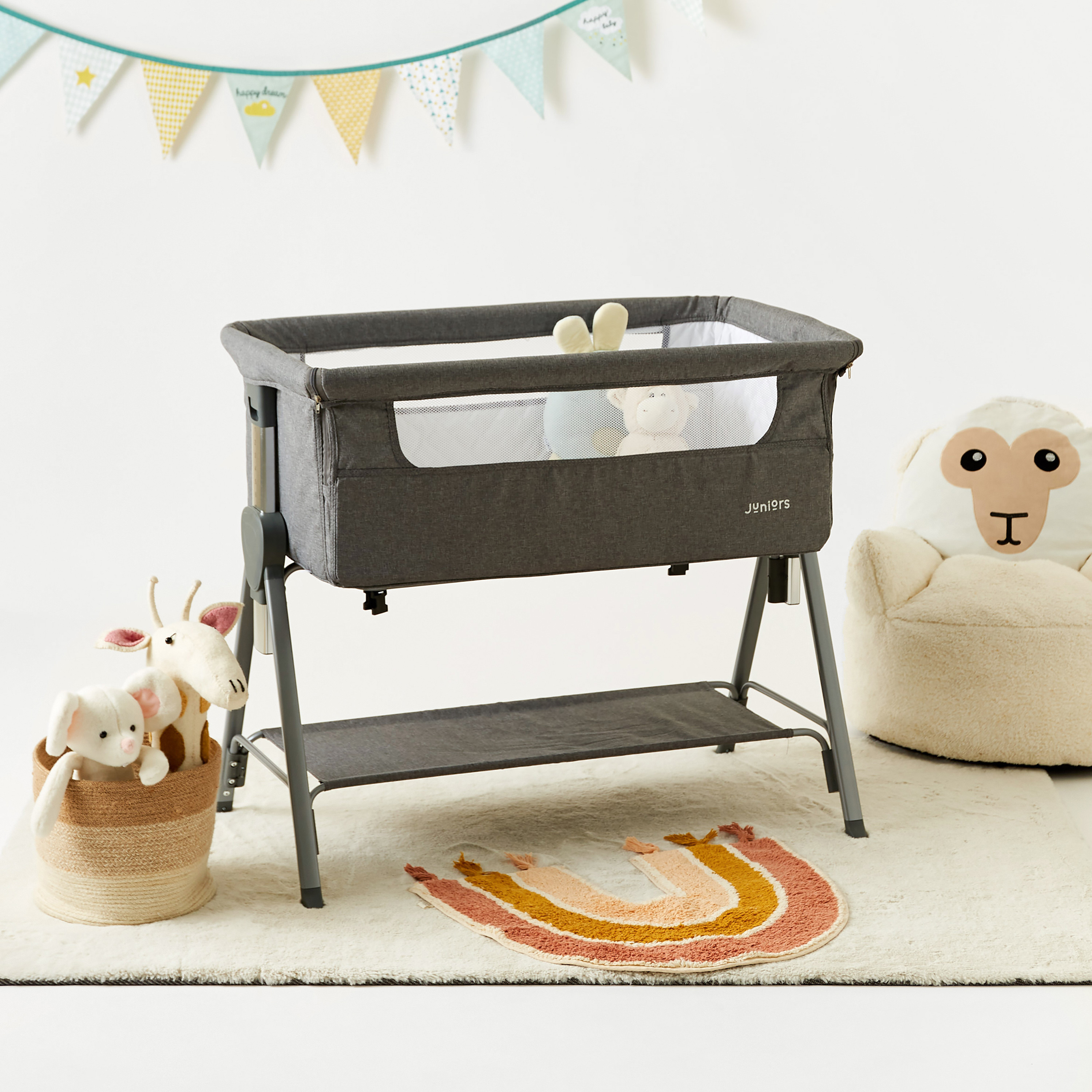 Juniors Percy Side Bassinet-baby-nursery-furniture-cribsandbeds-bassinets-image-1