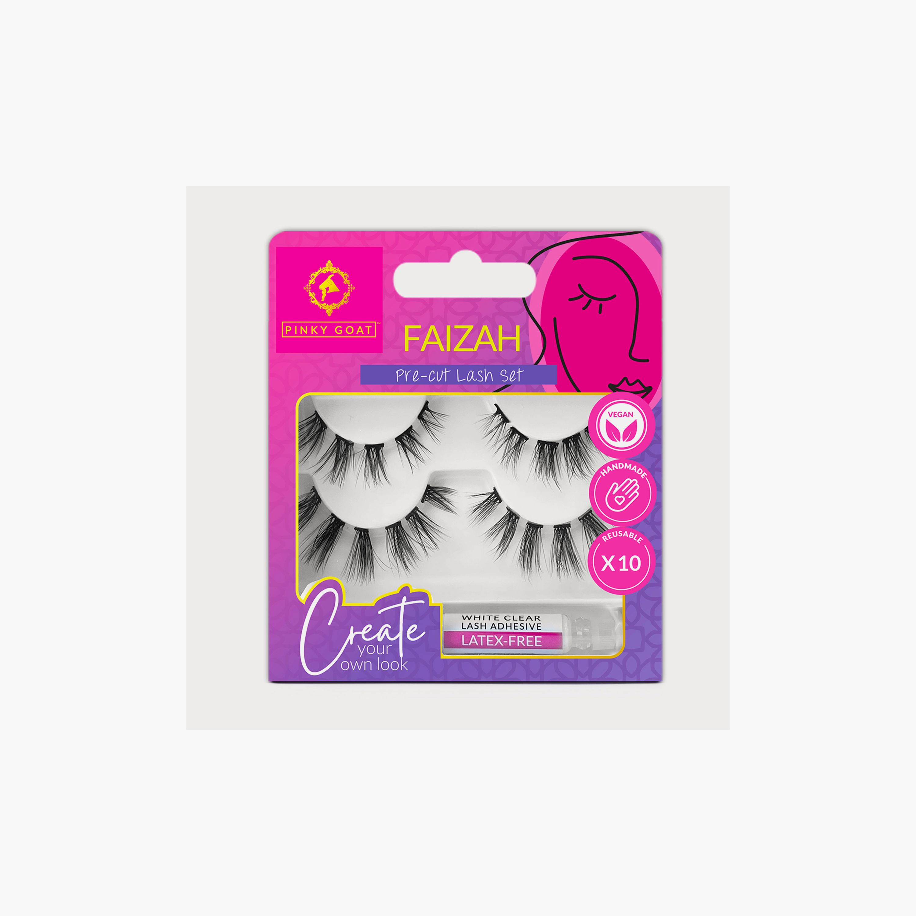 Pinky Goat Faizah Pre-Cut Lash Set-beautyandpersonalcare-makeup-eyes-falselashes-image-1