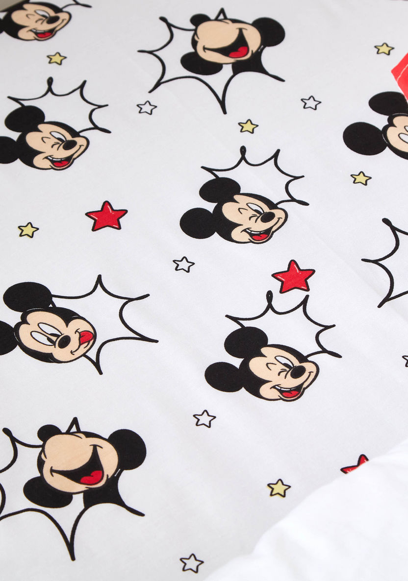 Disney Mickey Mouse Print 3-Piece Toddler Comforter Set - 140x180 cms-Toddler Bedding-image-5