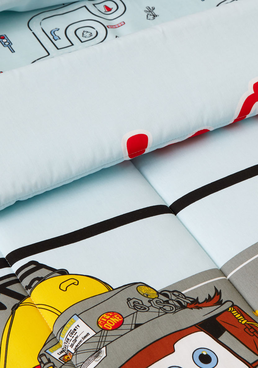 Disney Cars Print 3-Piece Toddler Comforter Set - 140x180 cms-Toddler Bedding-image-2
