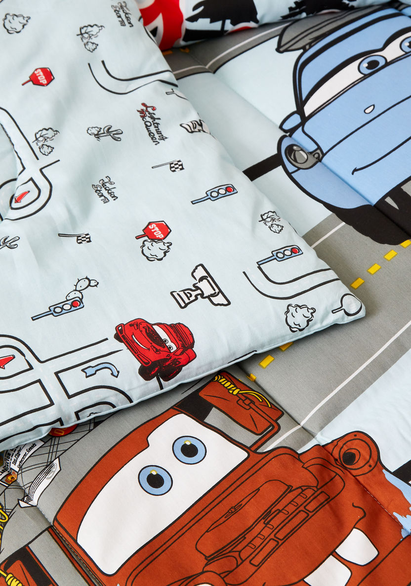 Disney Cars Print 3-Piece Toddler Comforter Set - 140x180 cms-Toddler Bedding-image-5