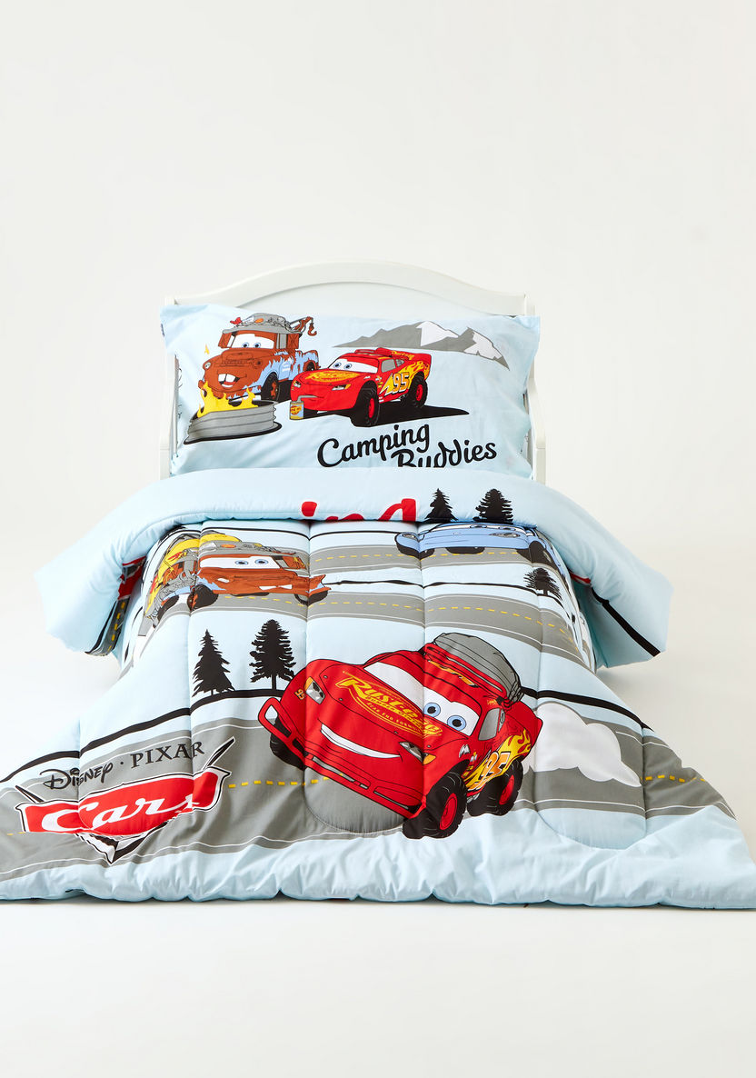 Disney Cars Print 3-Piece Toddler Comforter Set - 140x180 cms-Toddler Bedding-image-6
