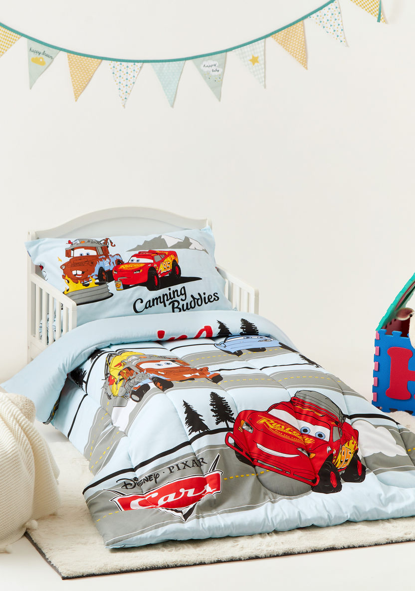 Disney Cars Print 3-Piece Toddler Comforter Set - 140x180 cms-Toddler Bedding-image-7