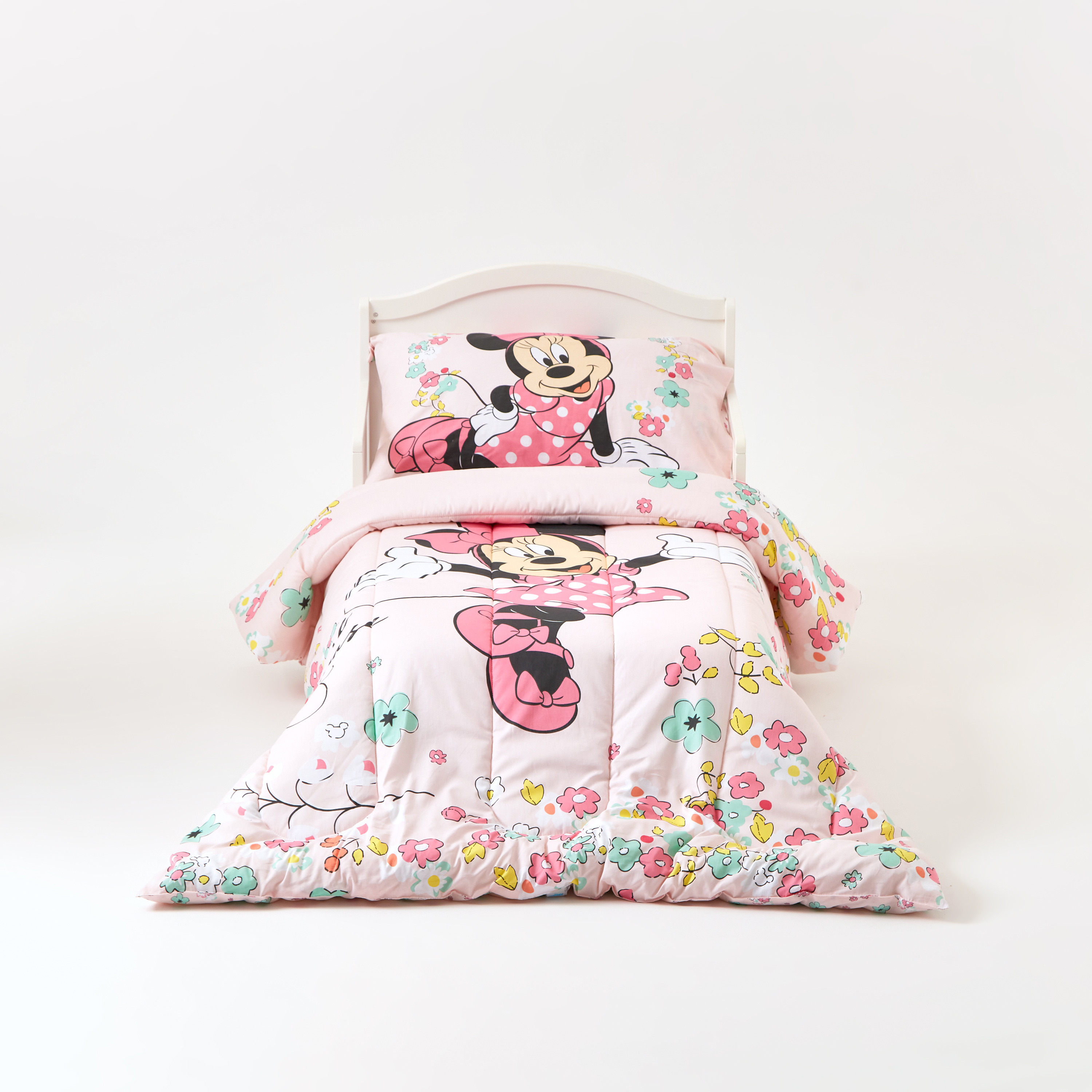 طقم لحاف أطفال 3 قطع بطبعات ميني ماوس من ديزني - 140x180 سم-baby-nursery-toddlerbedding-image-8