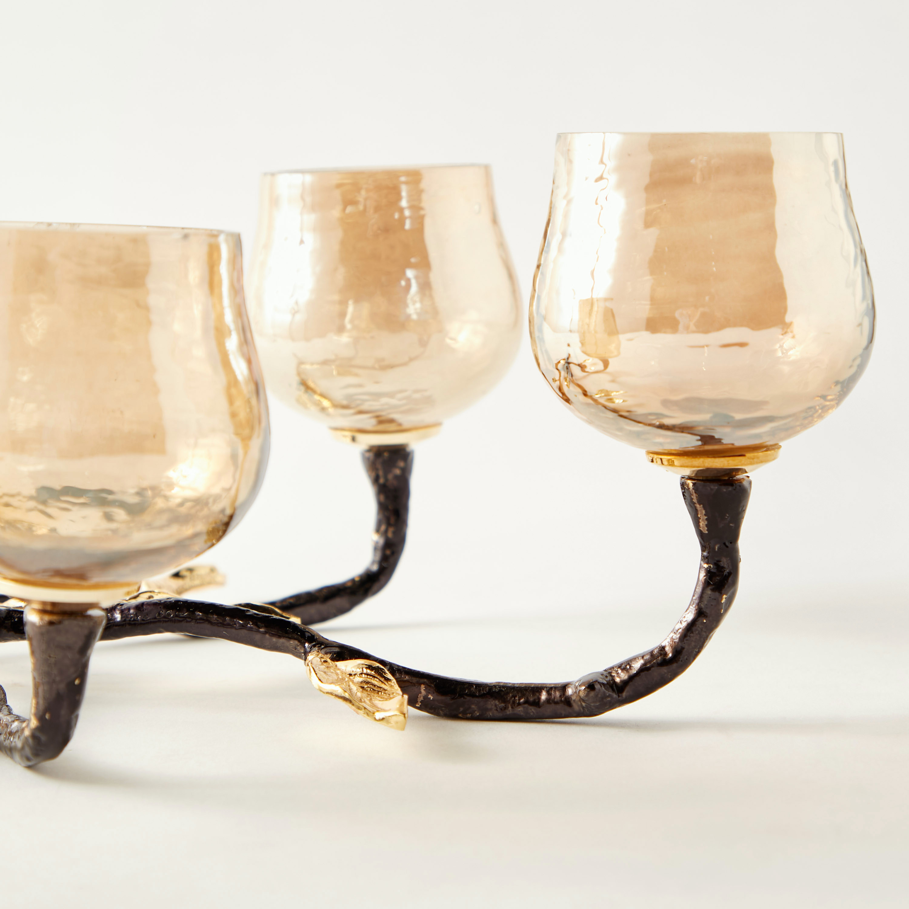 Leaf Accented Tealight Holder-household-decor-candleholdersandlanterns-image-3