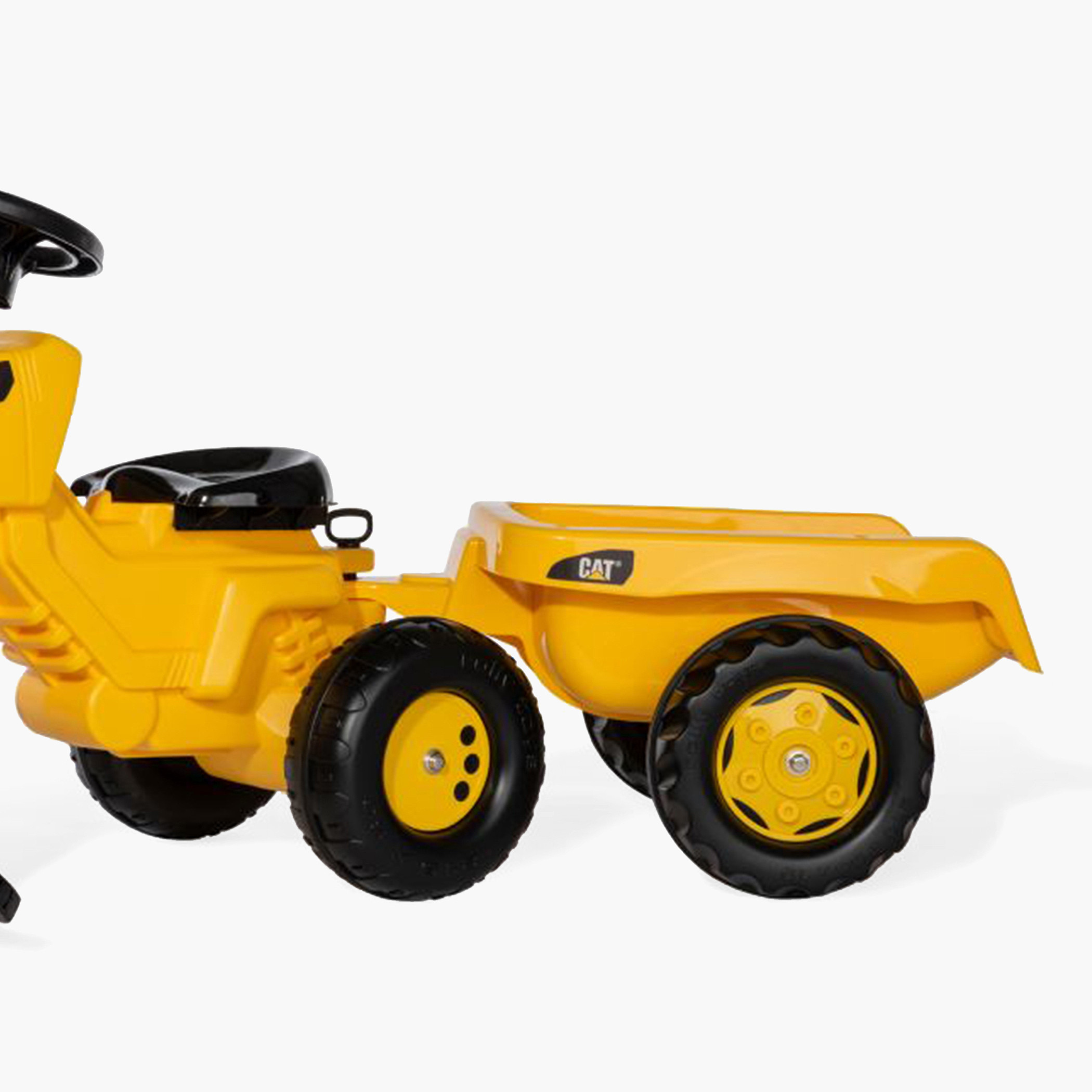 Rolly Toys 3-Wheeler CAT Ride-On Tractor with Trailer-toys-outdoor-bikesandrideons-manualrideons-image-3