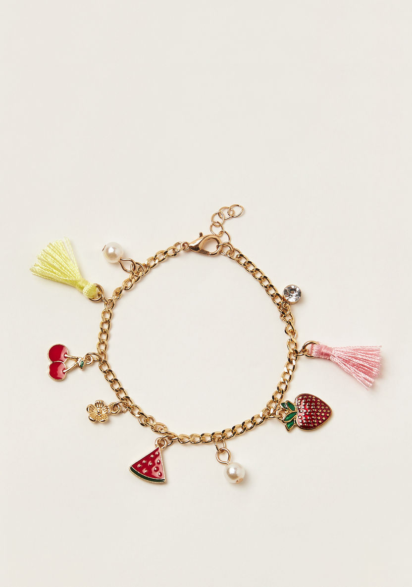 Charmz Embellished Bracelet with Lobster Clasp Closure-Jewellery-image-0