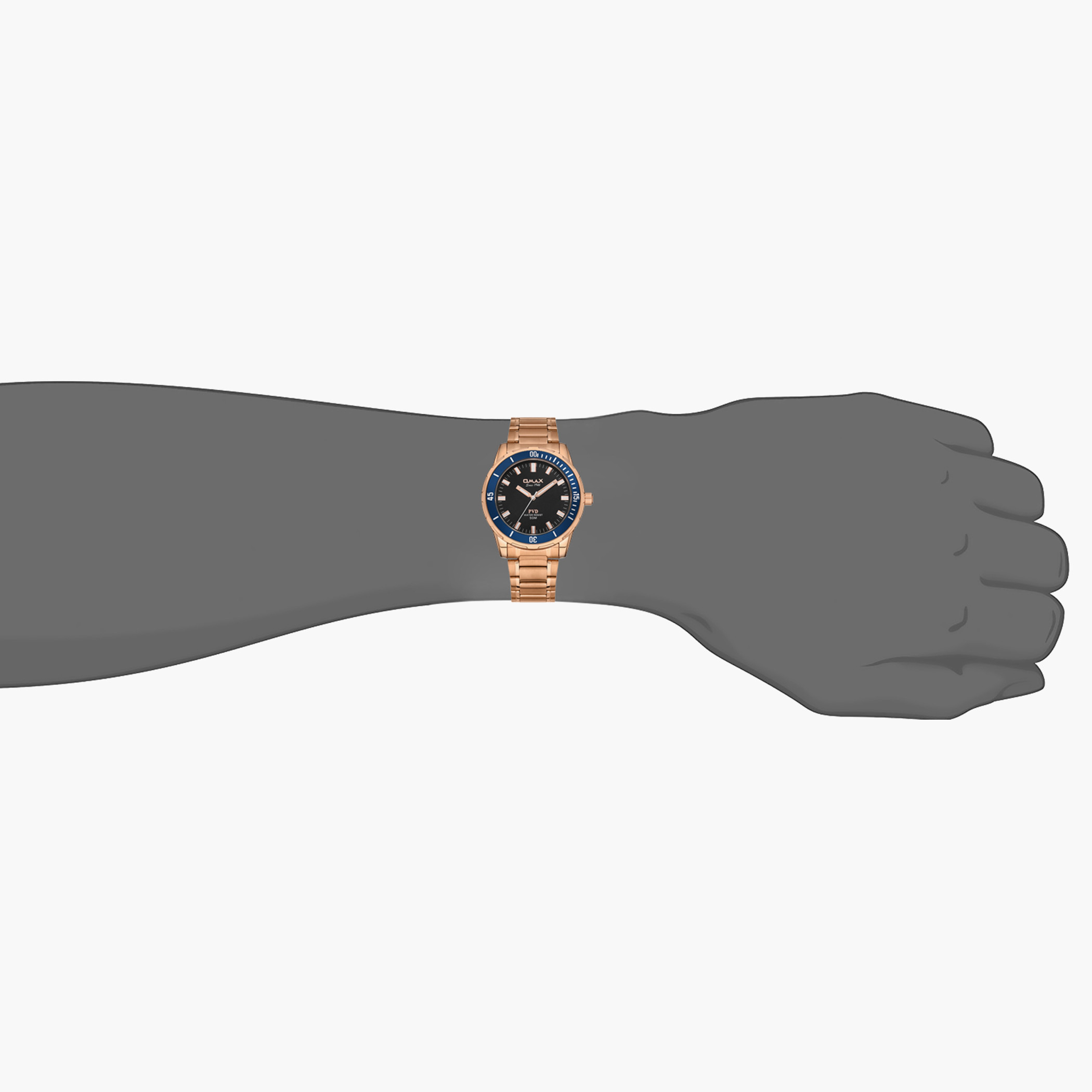 Omax Men Rose Gold Strap Analog Watch - 00DFS001U012-men-watchesandjewellery-watches-image-4