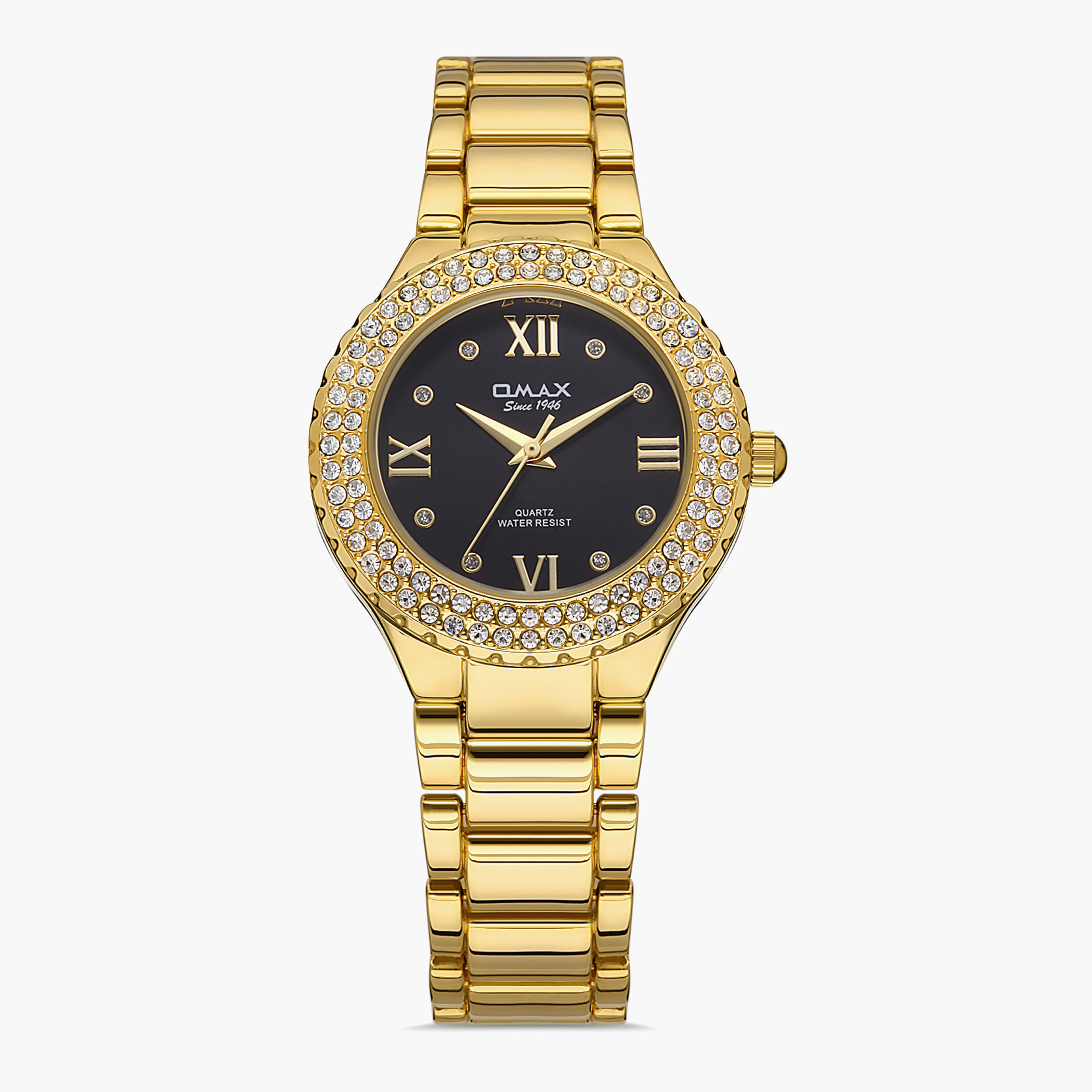 Omax Women Gold Strap Analog Watch - 00JED024G002-women-watchesandjewellery-watches-image-1