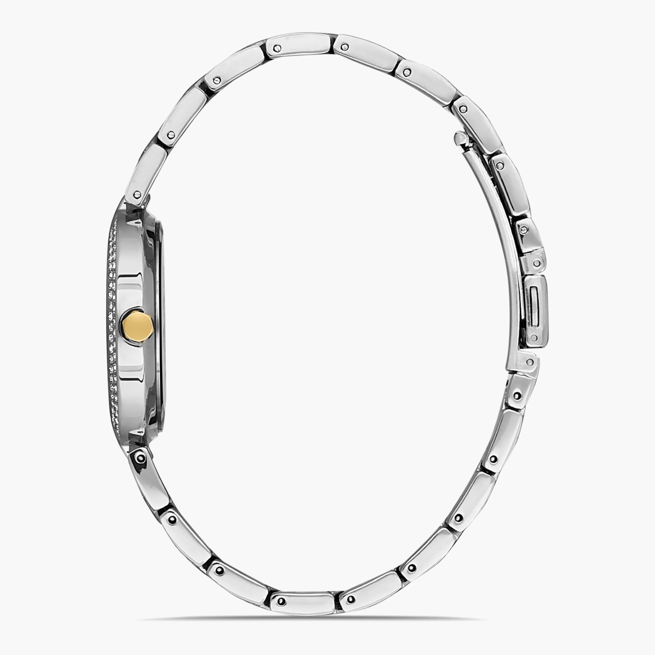 ساعة اوماكس التناظرية للنساء بسوار فضي وذهبي بعقارب - 00JSS004N001-women-watchesandjewellery-watches-image-2
