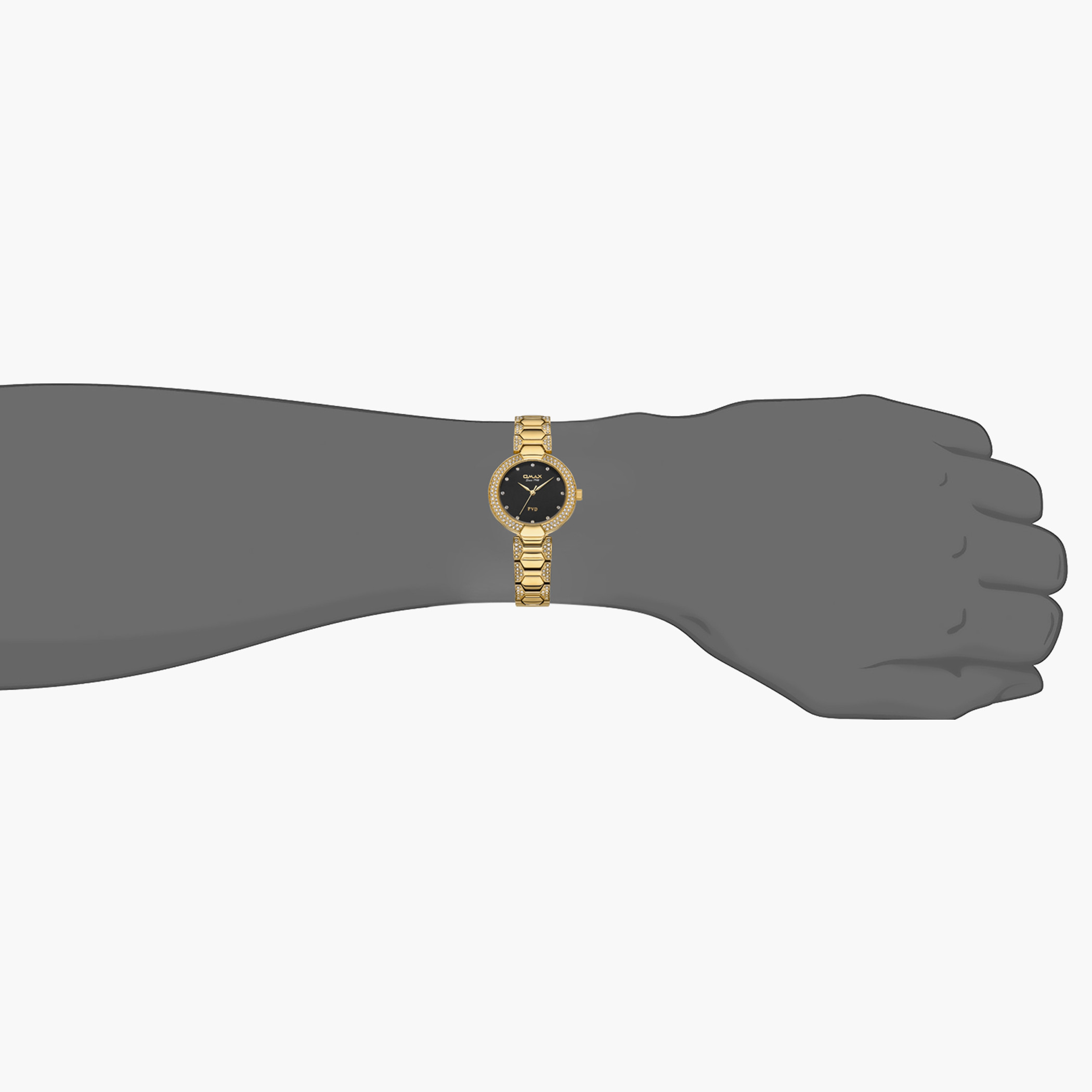 ساعة اوماكس التناظرية بسوار ذهبي - 00JSS004Q002-women-watchesandjewellery-watches-image-4