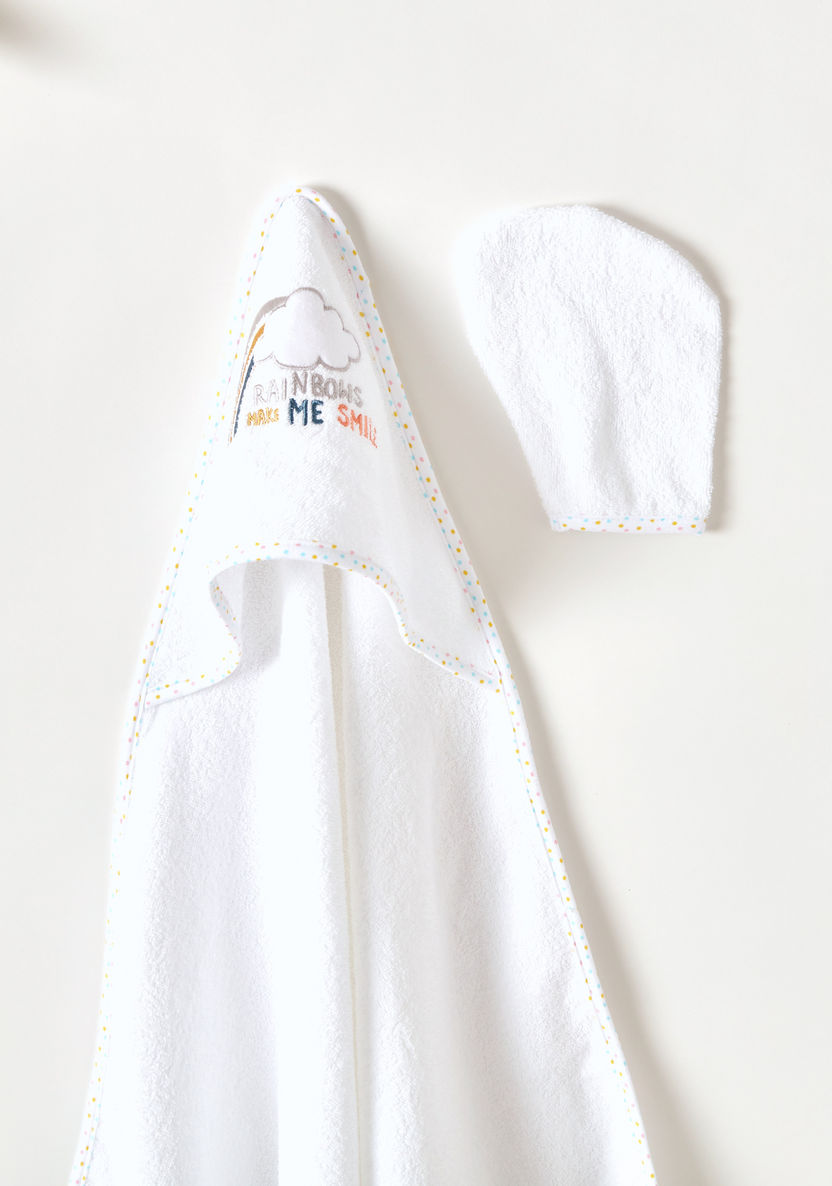 Juniors Embroidered Hooded Towel - 75x90 cms-Towels and Flannels-image-1