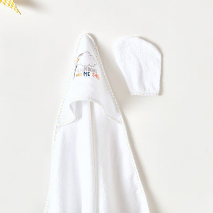 Juniors Embroidered Hooded Towel - 75x90 cms-Towels and Flannels-image-1