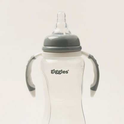 Giggles 240 ml Feeding Bottle with Handle and Spout - Sage-Bottles and Teats-image-1