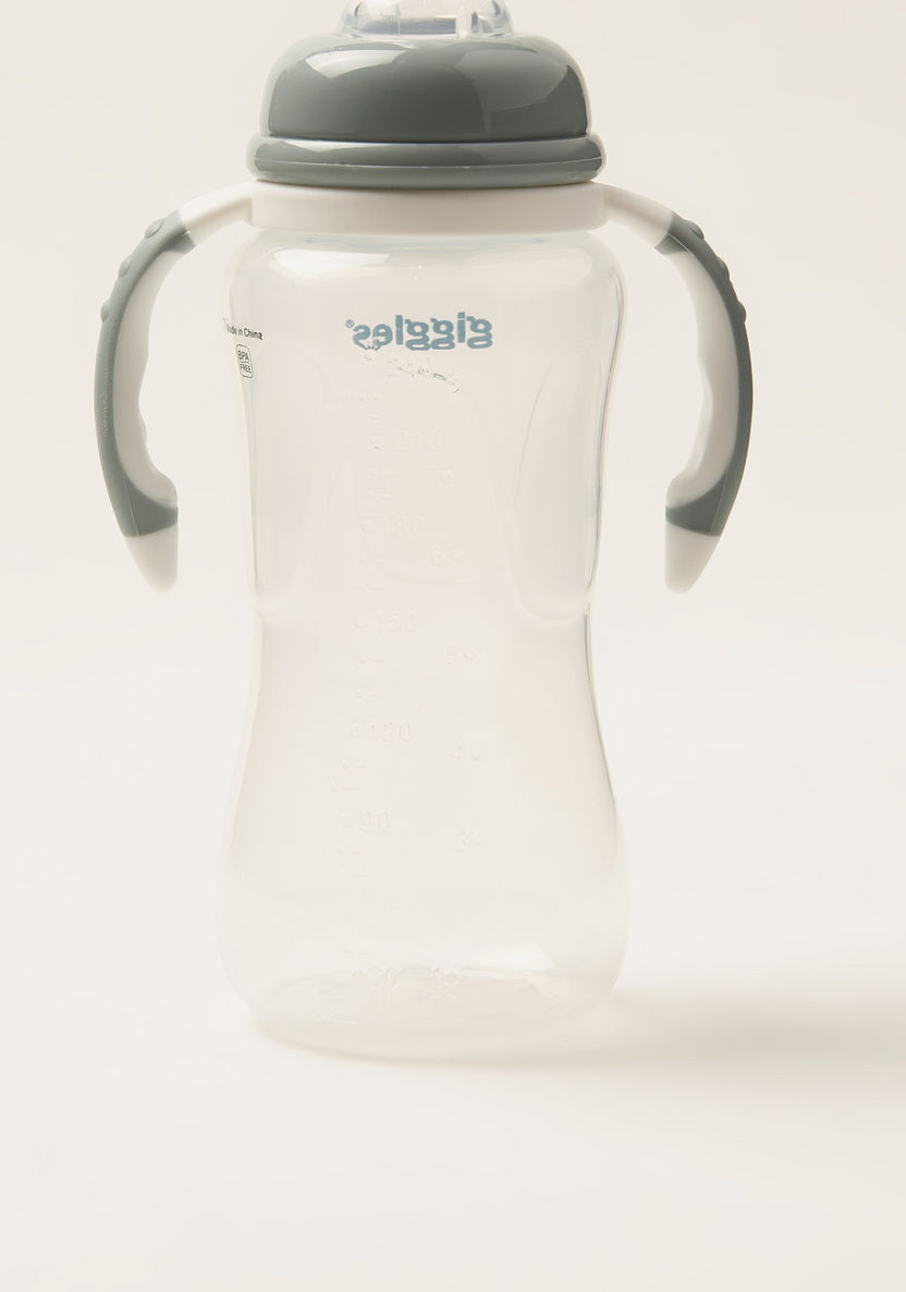 Giggles 240 ml Feeding Bottle with Handle and Spout - Sage-Bottles and Teats-image-2