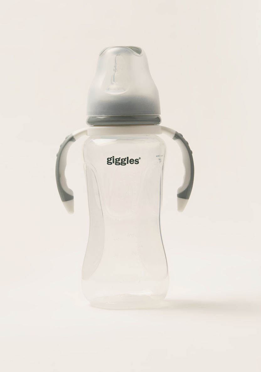 Giggles 240 ml Feeding Bottle with Handle and Spout - Sage-Bottles and Teats-image-3