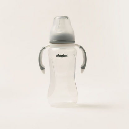 Giggles 240 ml Feeding Bottle with Handle and Spout - Sage