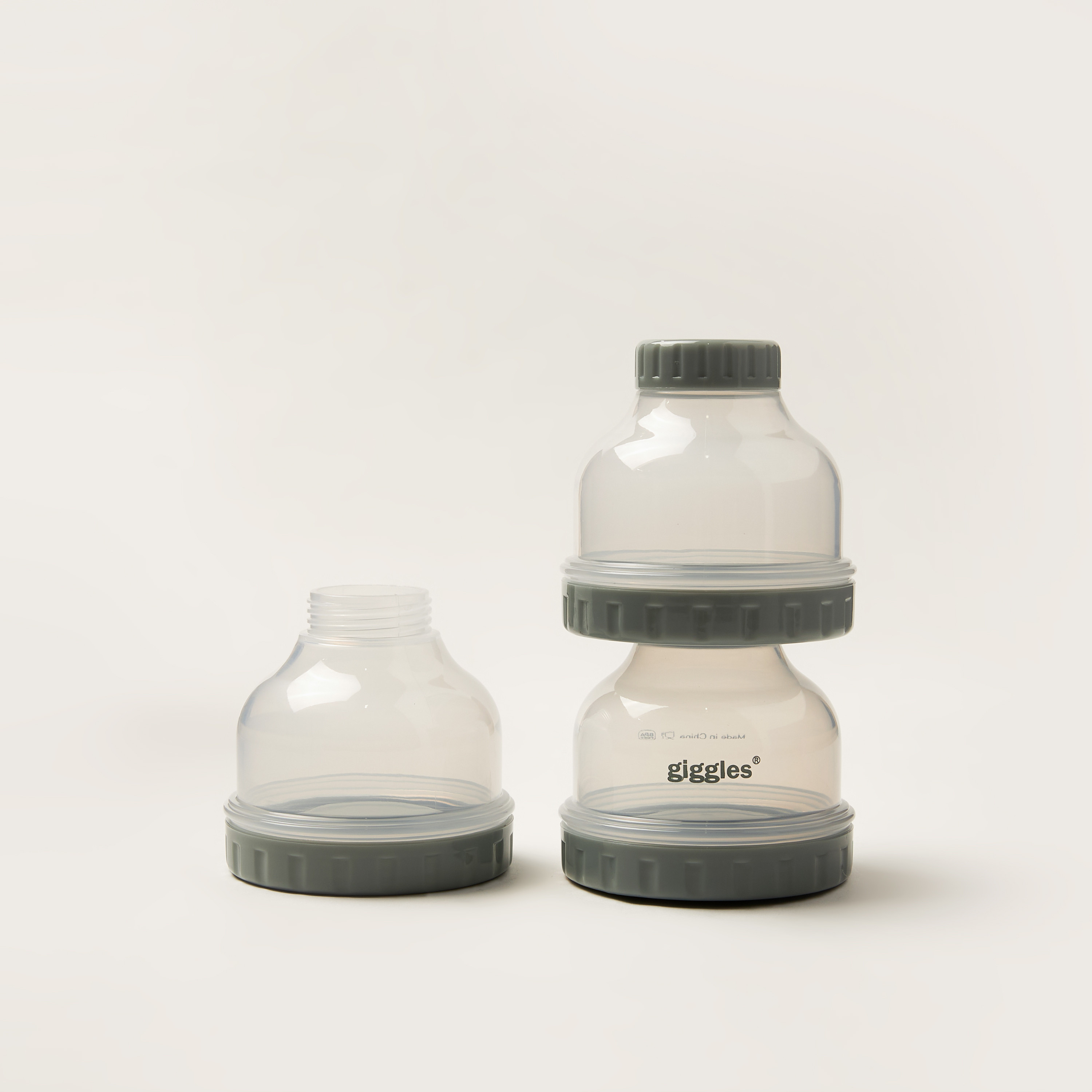 Giggles 3-Piece Milk Powder Container Set - Sage-baby-feeding-accessories-image-2