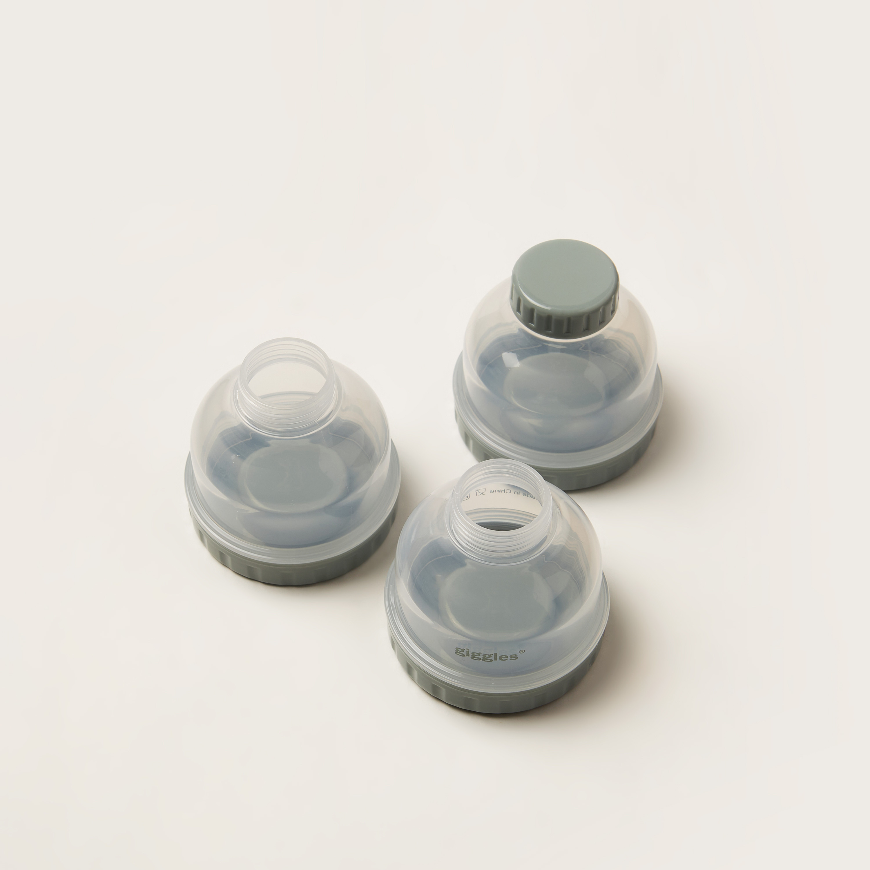 Giggles 3-Piece Milk Powder Container Set - Sage-baby-feeding-accessories-image-3