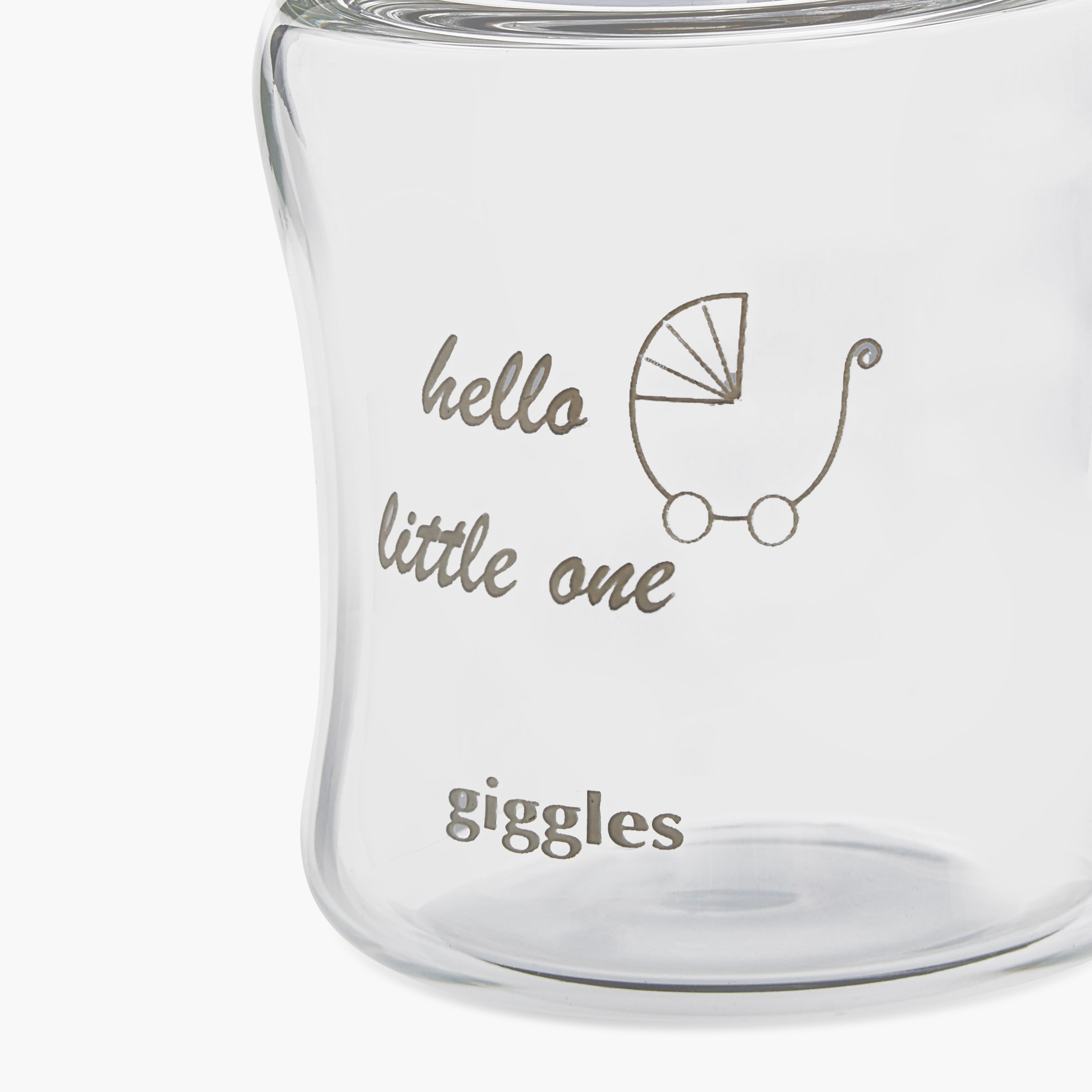 Giggles Glass Feeding Bottle with Cap - 120 ml-baby-feeding-feedingbottles-bottlesandteats-image-5