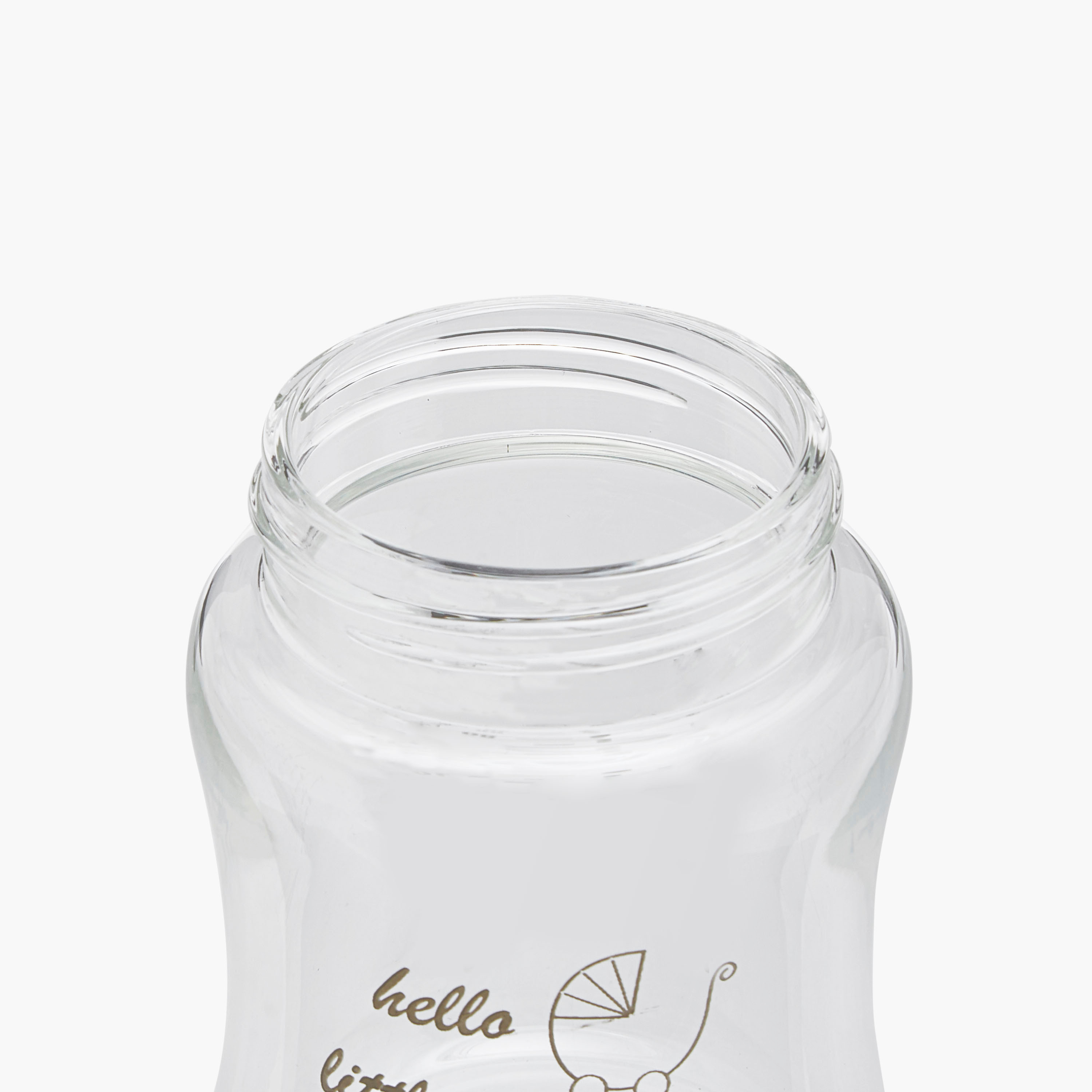 Giggles Glass Feeding Bottle with Cap - 120 ml-baby-feeding-feedingbottles-bottlesandteats-image-6