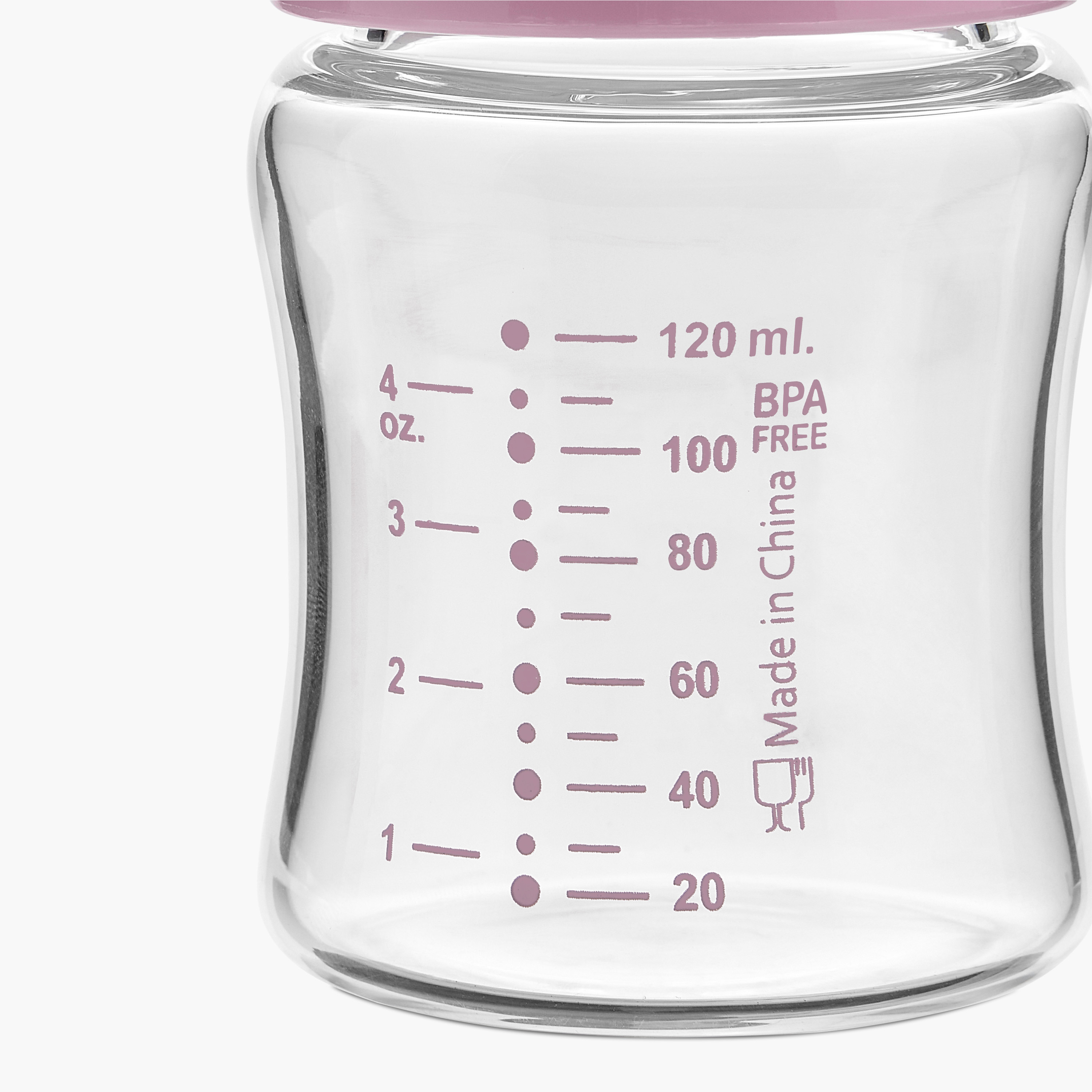Giggles Glass Feeding Bottle with Cap - 120 ml-baby-feeding-feedingbottles-bottlesandteats-image-6