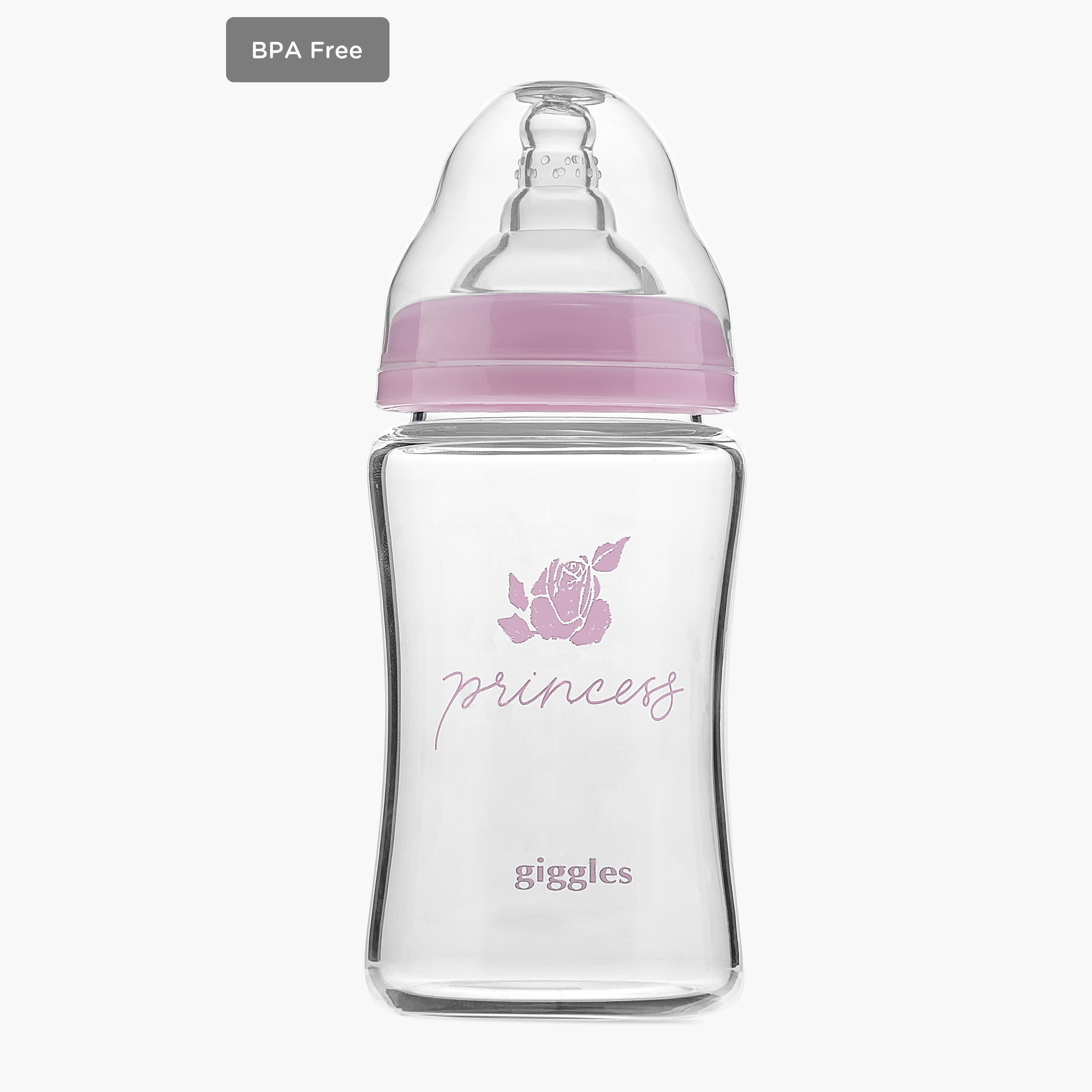 Baby glass feeding bottle hot sale online