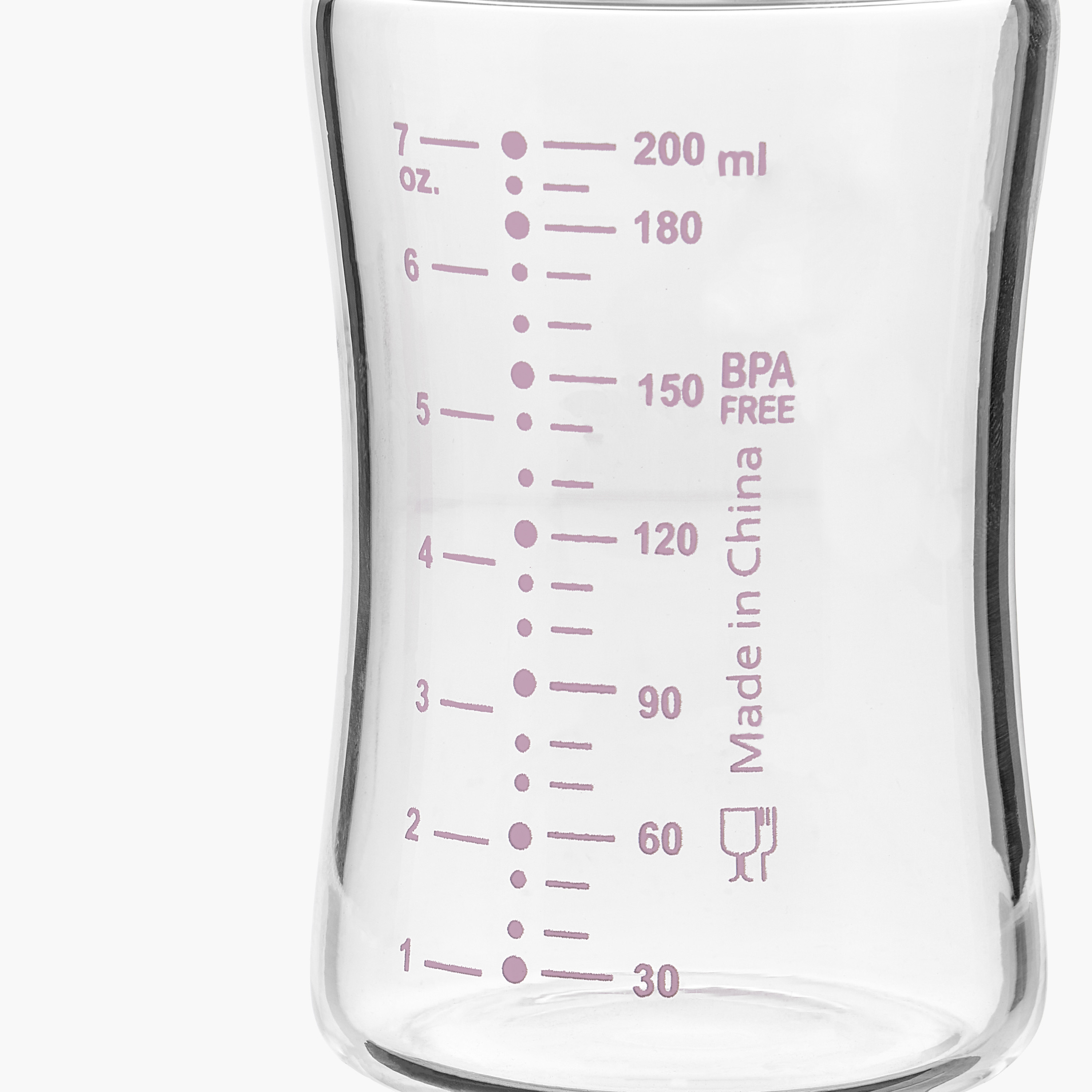 Giggles Printed Glass Feeding Bottle - 200 ml-baby-feeding-feedingbottles-bottlesandteats-image-6