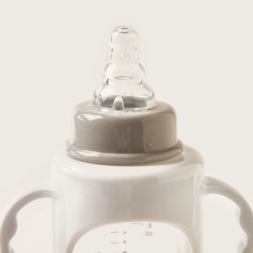Giggles Glass Feeding Bottle with Cap - 240 ml-Bottles and Teats-image-1