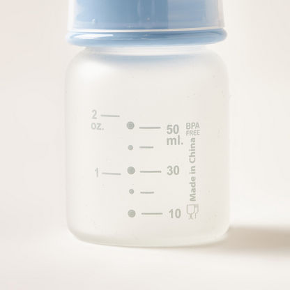 Giggles Glass Feeding Bottle with Cap - 50 ml-Bottles and Teats-image-2