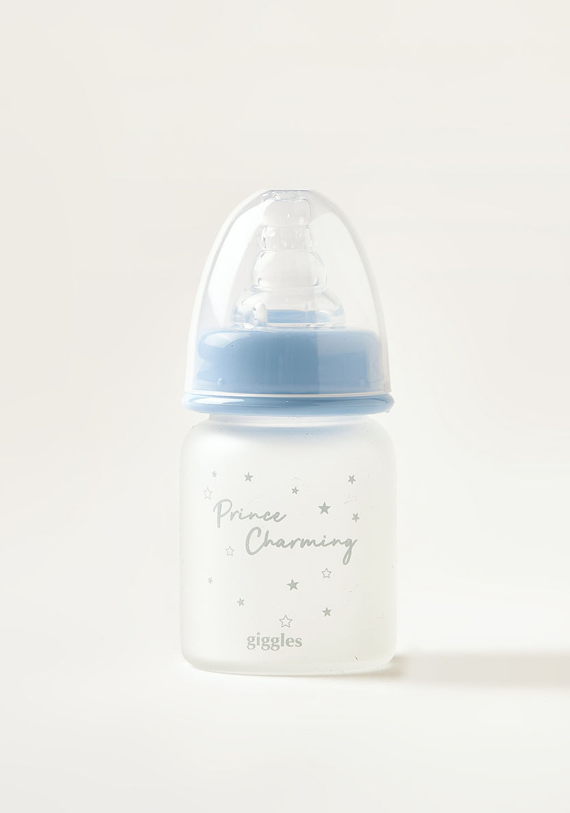 Giggles Glass Feeding Bottle with Cap - 50 ml-Bottles and Teats-image-3