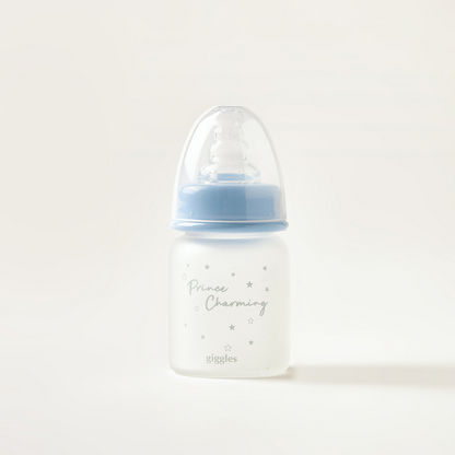 Giggles Glass Feeding Bottle with Cap - 50 ml-Bottles and Teats-image-3