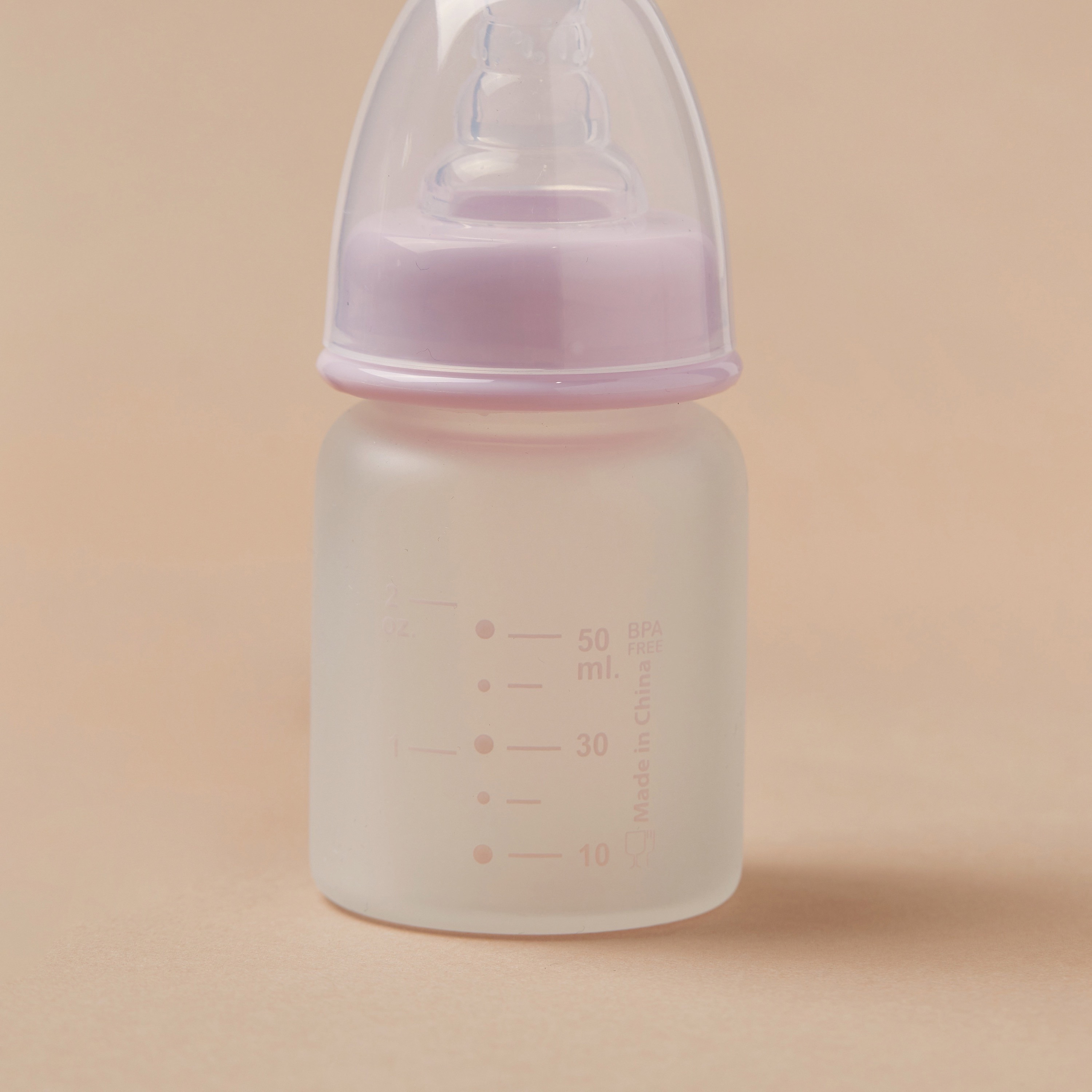 Giggles Printed Glass Feeding Bottle - 50 ml-baby-feeding-feedingbottles-bottlesandteats-image-3