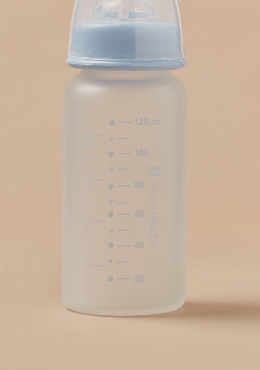 Giggles Printed Glass Feeding Bottle - 120 ml-Bottles and Teats-image-2