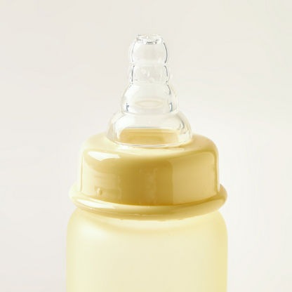 Giggles Glass Feeding Bottle with Cap - 120 ml-Bottles and Teats-image-1