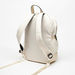Lee Cooper Solid Zipper Backpack with Adjustable Shoulder Straps-Girl%27s Backpacks-thumbnail-3